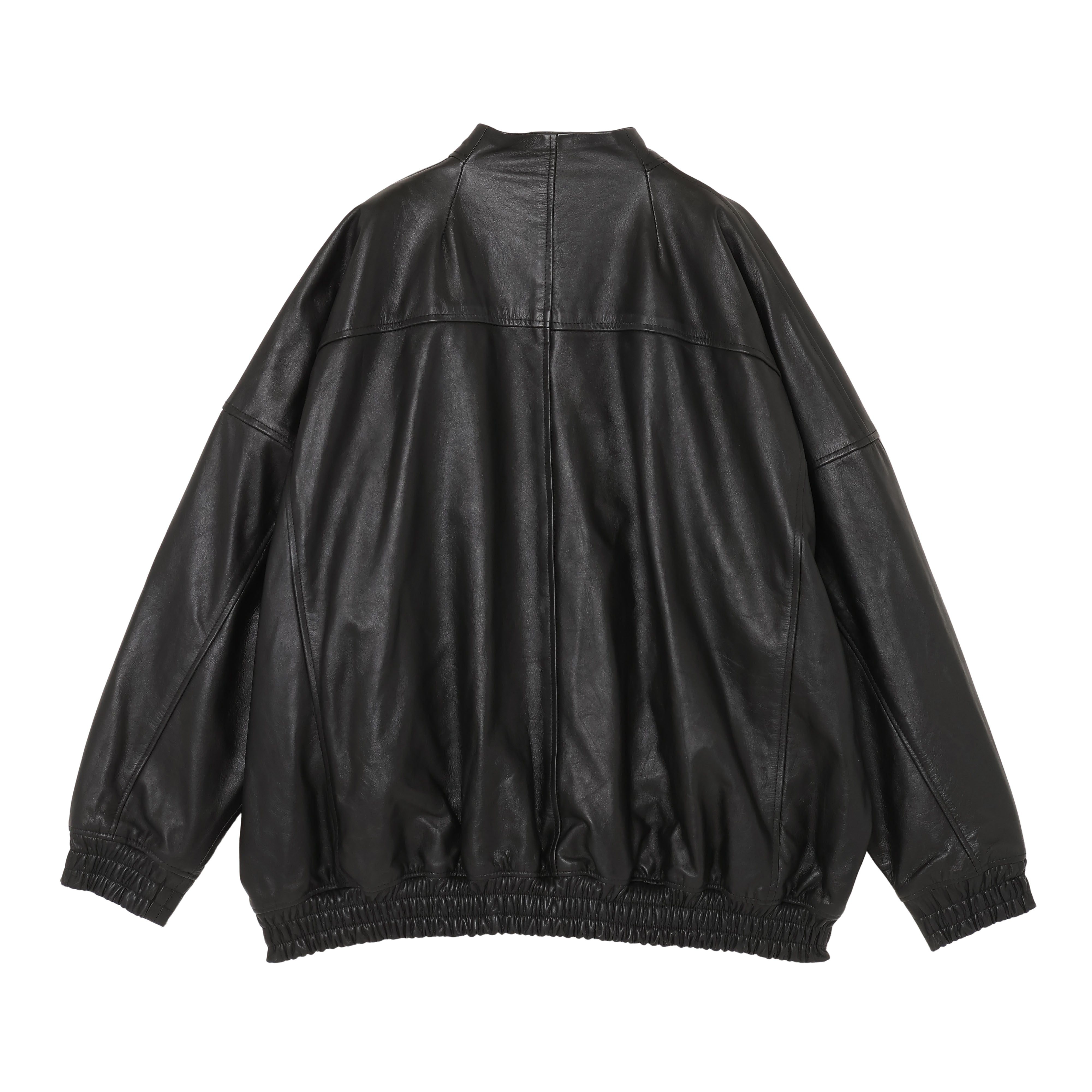 25AW LEATHER BALLOON BLOUSON (BLACK)
