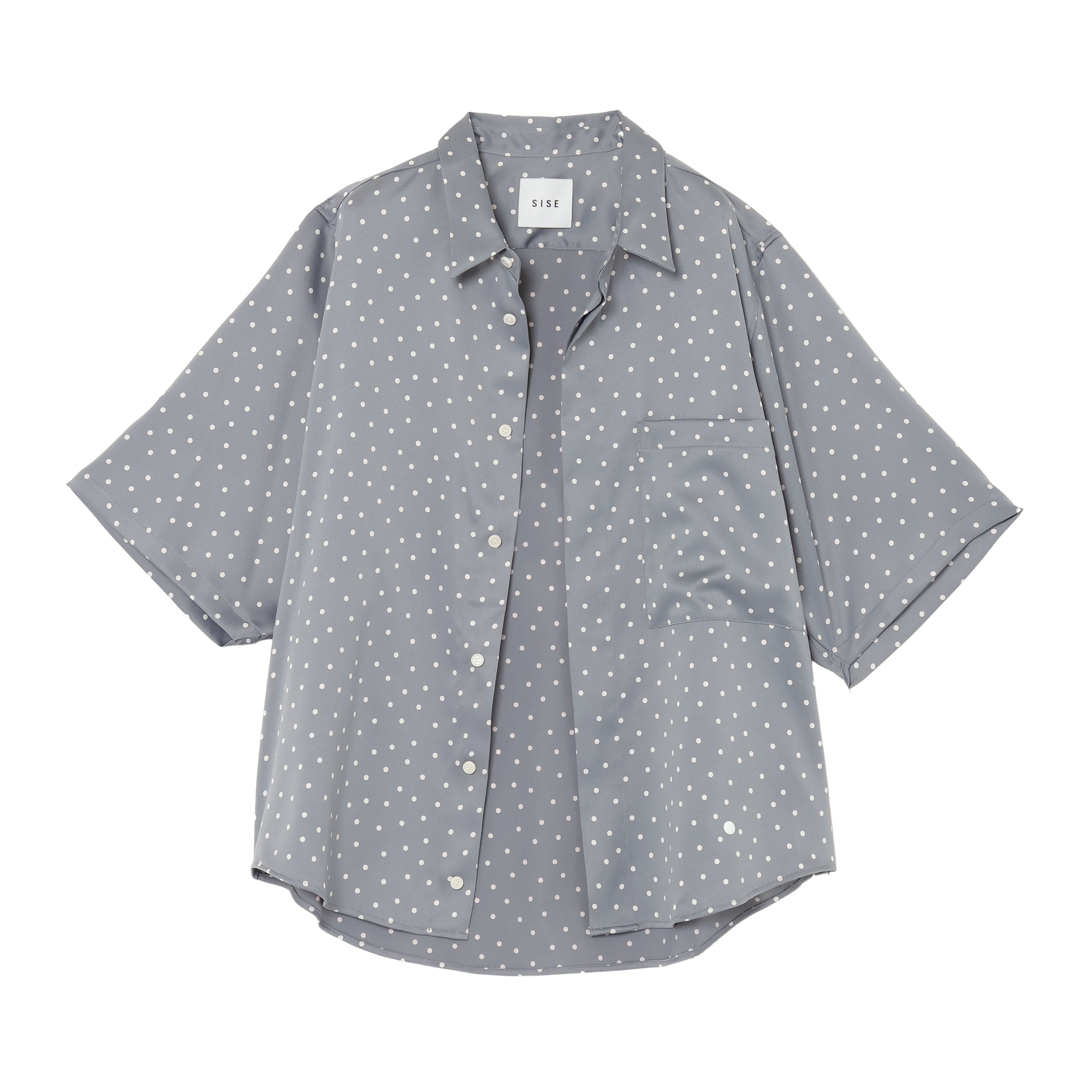 25SS DOTS BIG POCKET SHIRTS (BLUE)