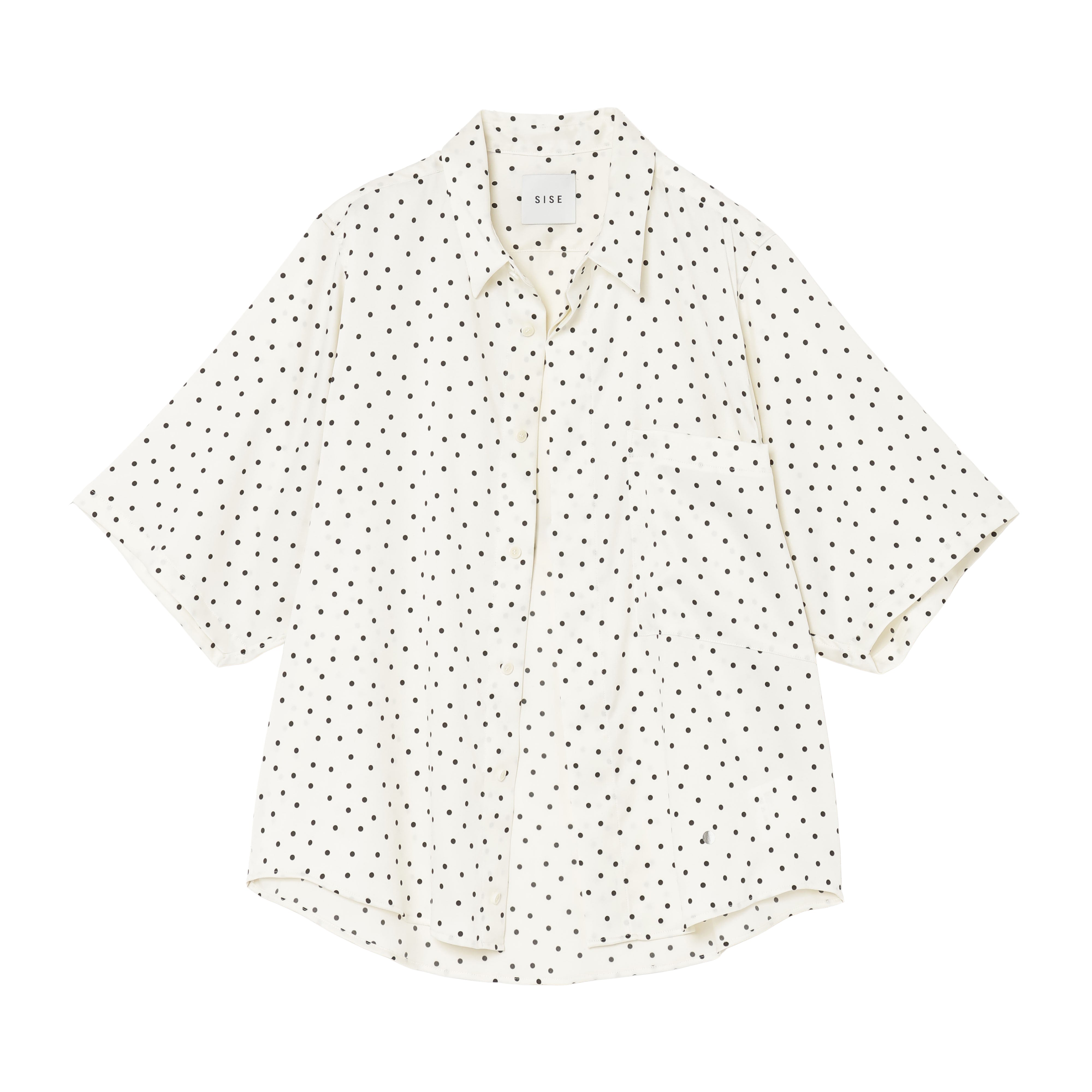 25SS DOTS BIG POCKET SHIRTS (WHITE)