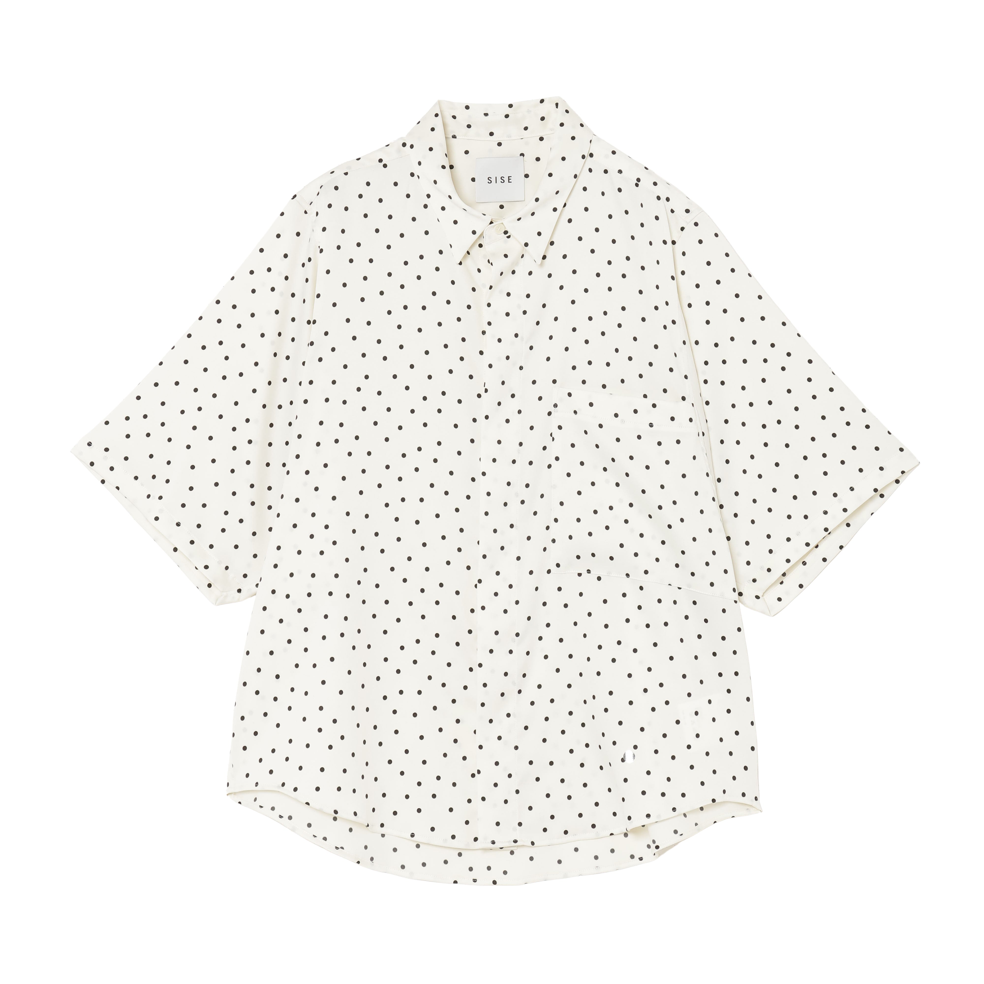 25SS DOTS BIG POCKET SHIRTS (WHITE)