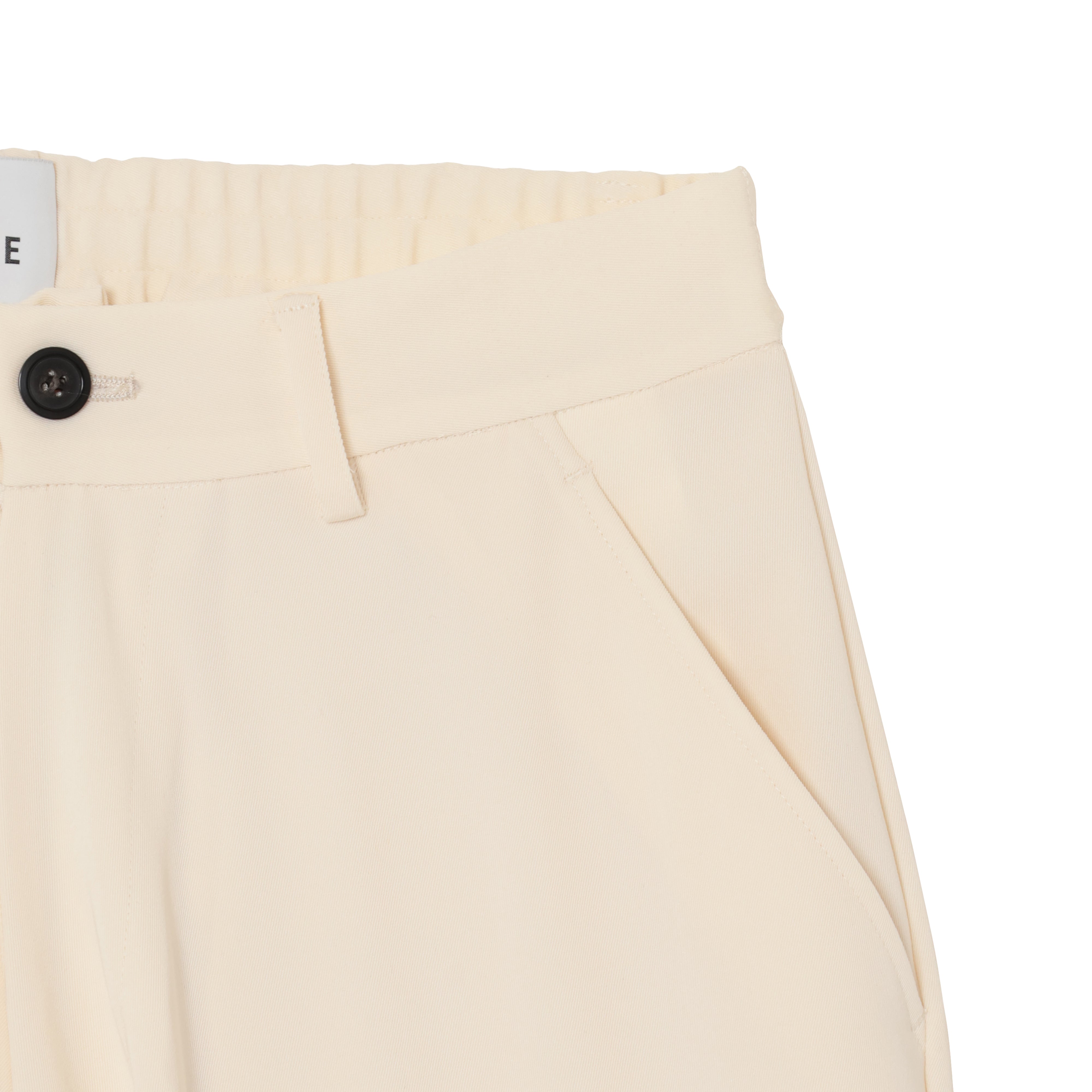 WIDE STRAIGHT PANTS (TWILL TWIMY) WHITE