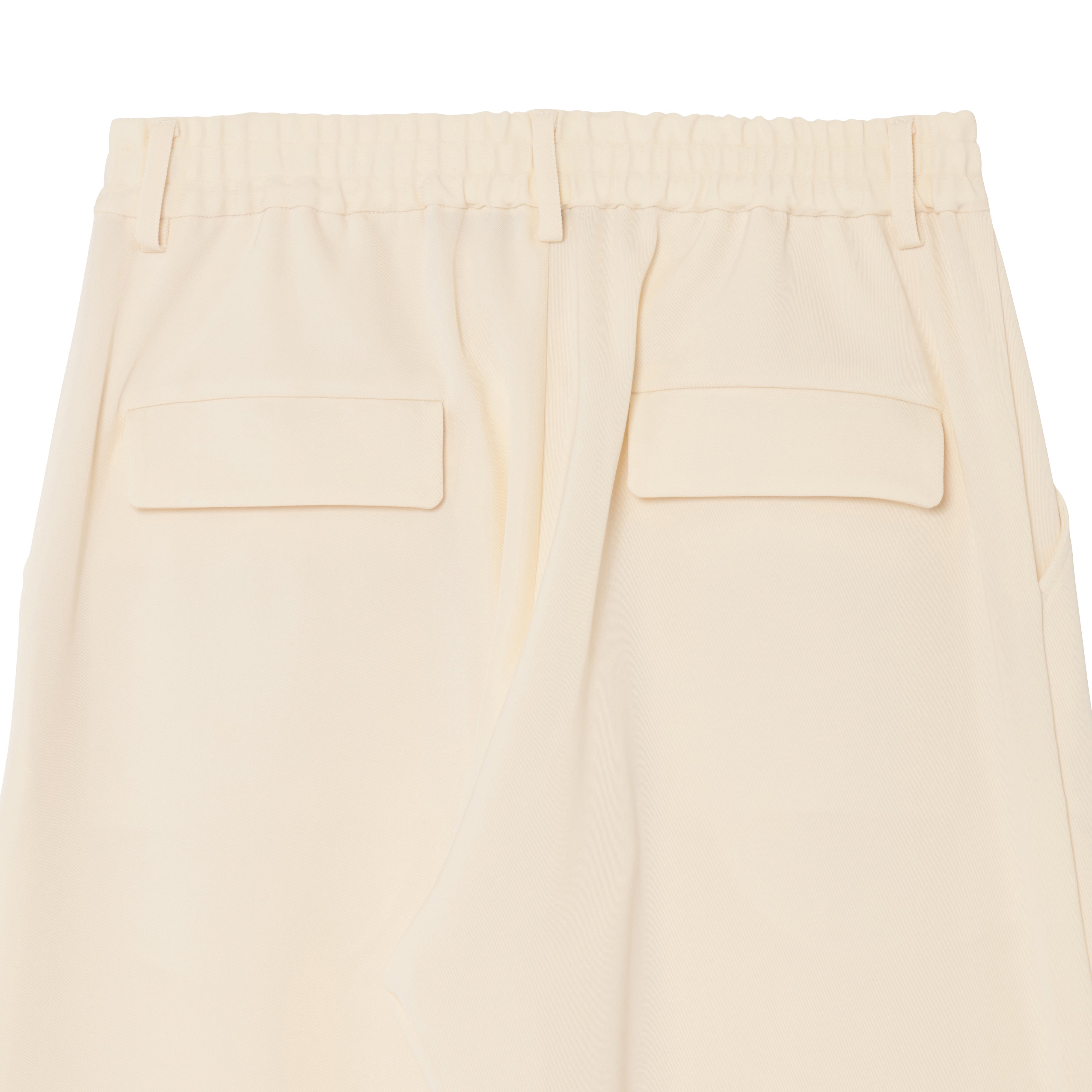 WIDE STRAIGHT PANTS (TWILL TWIMY) WHITE