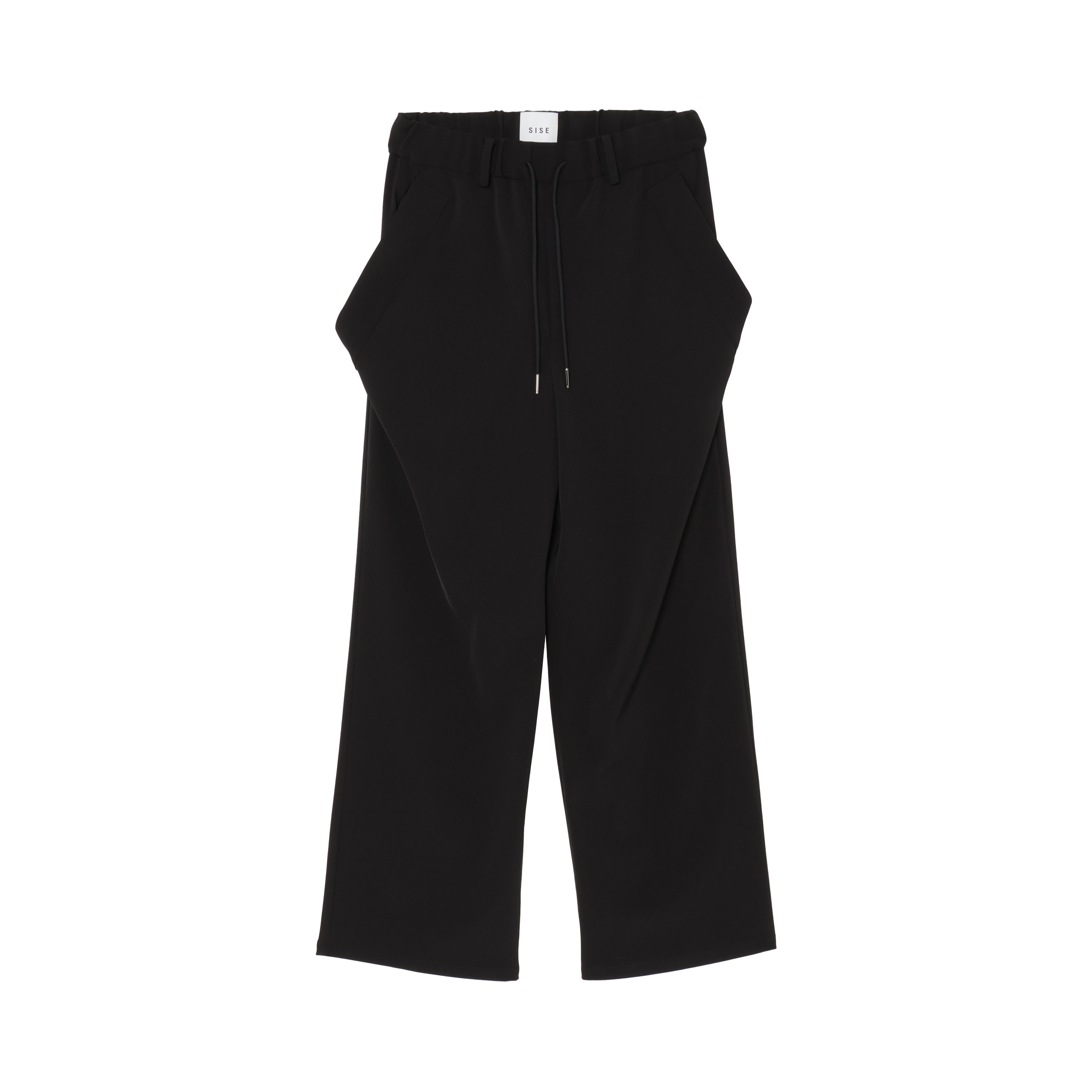 WIDE DROP POCKET PANTS (TWILL TWIMY) BLACK