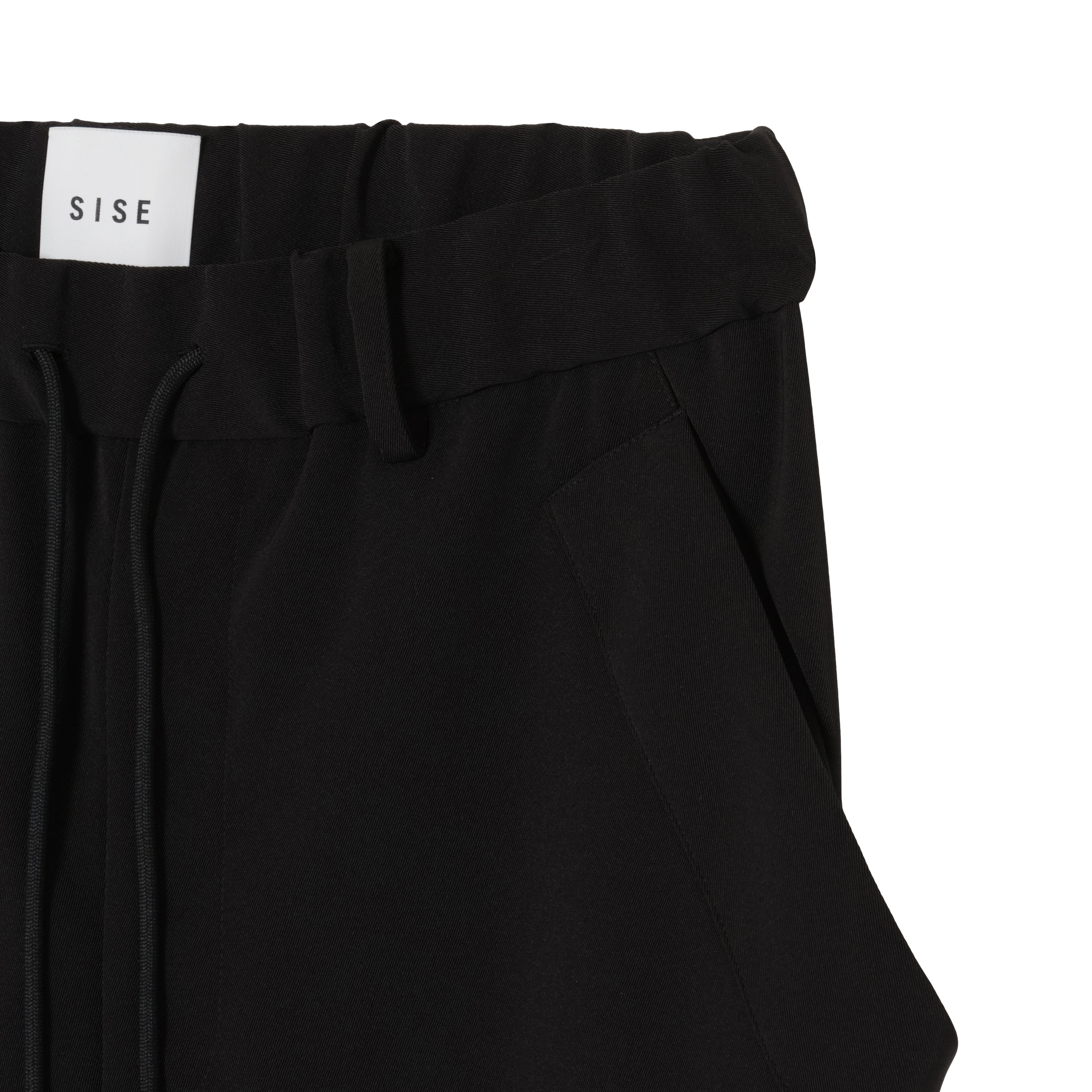 WIDE DROP POCKET PANTS (TWILL TWIMY) BLACK