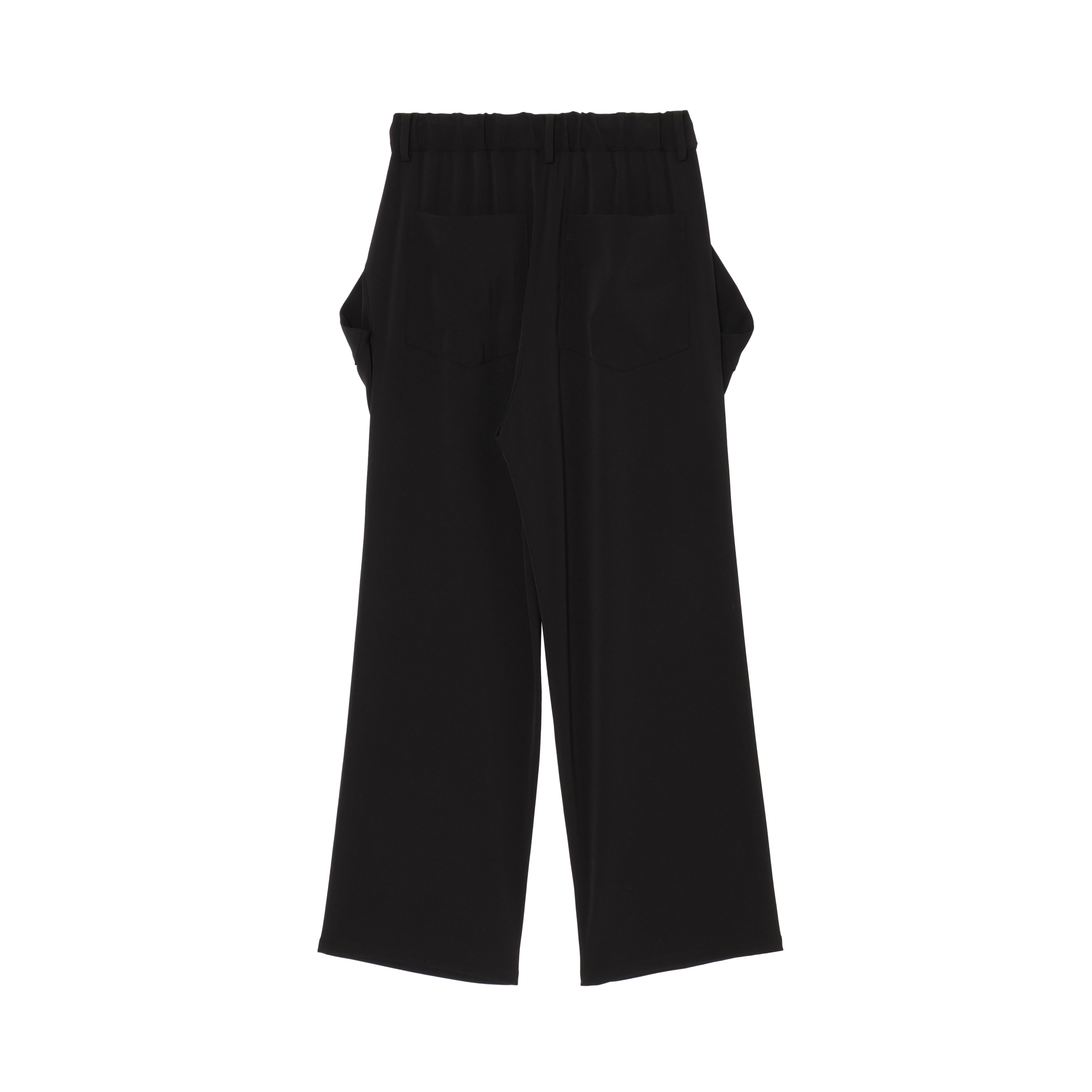 WIDE DROP POCKET PANTS (TWILL TWIMY) BLACK