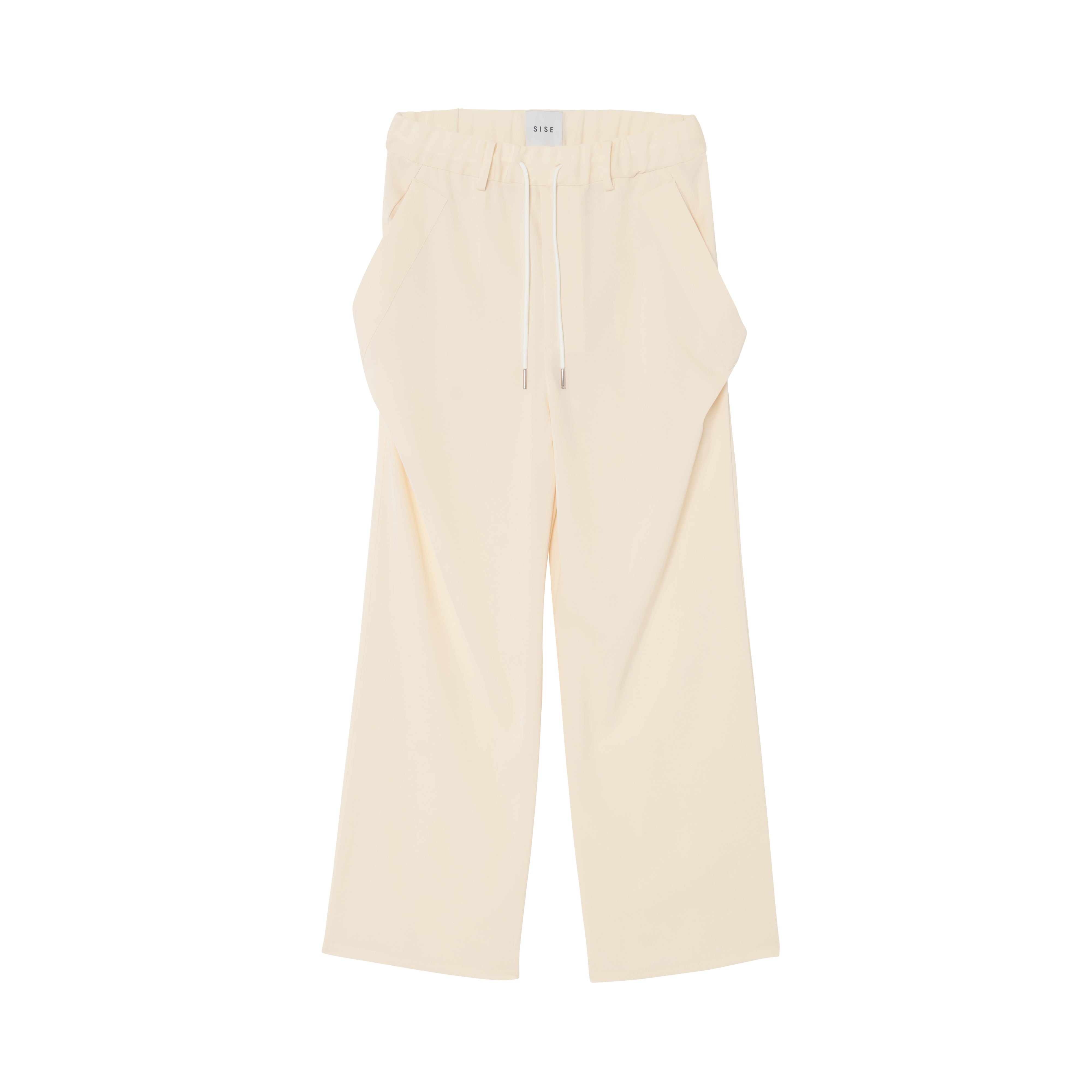 WIDE DROP POCKET PANTS (TWILL TWIMY) WHITE
