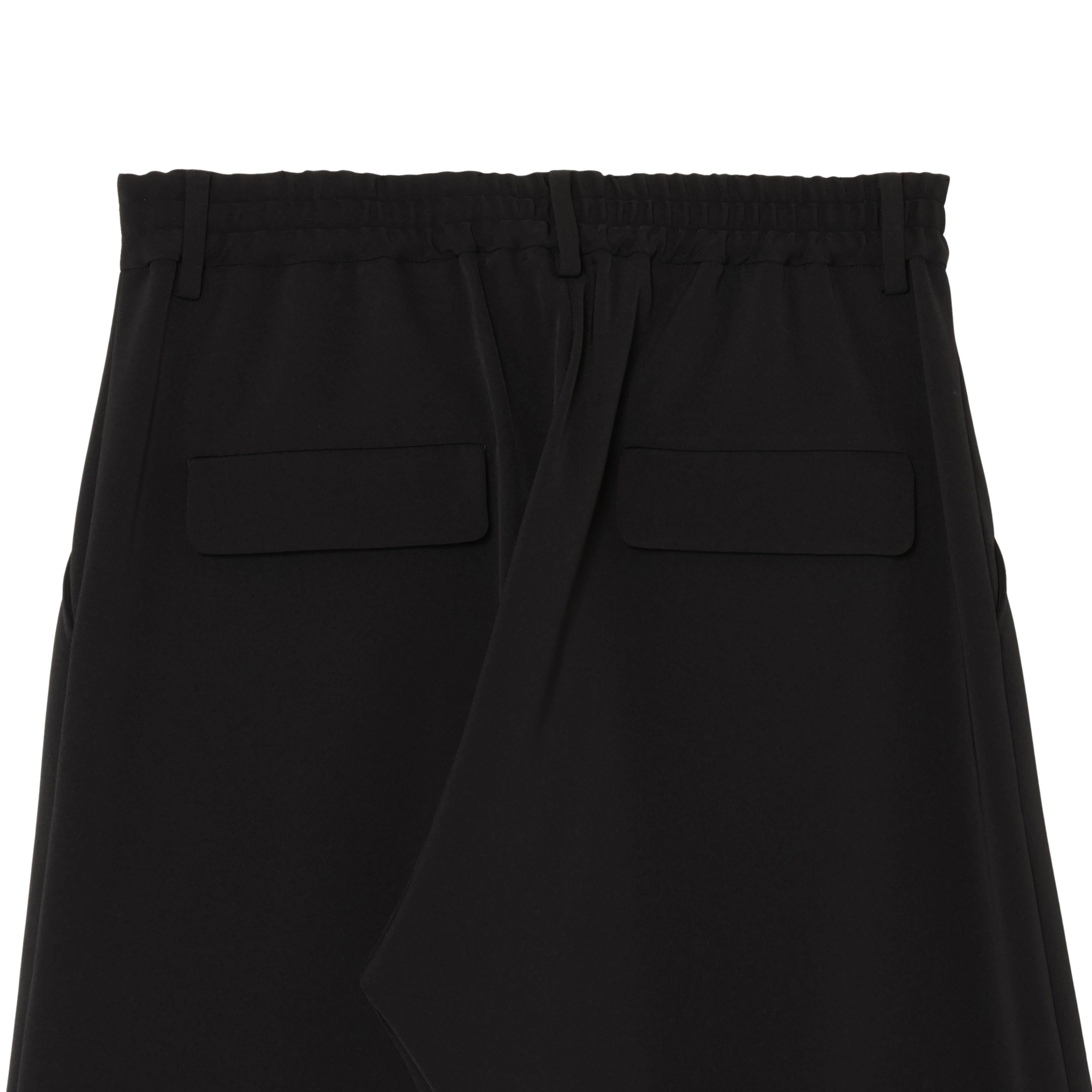 WIDE STRAIGHT PANTS (TWILL TWIMY) BLACK