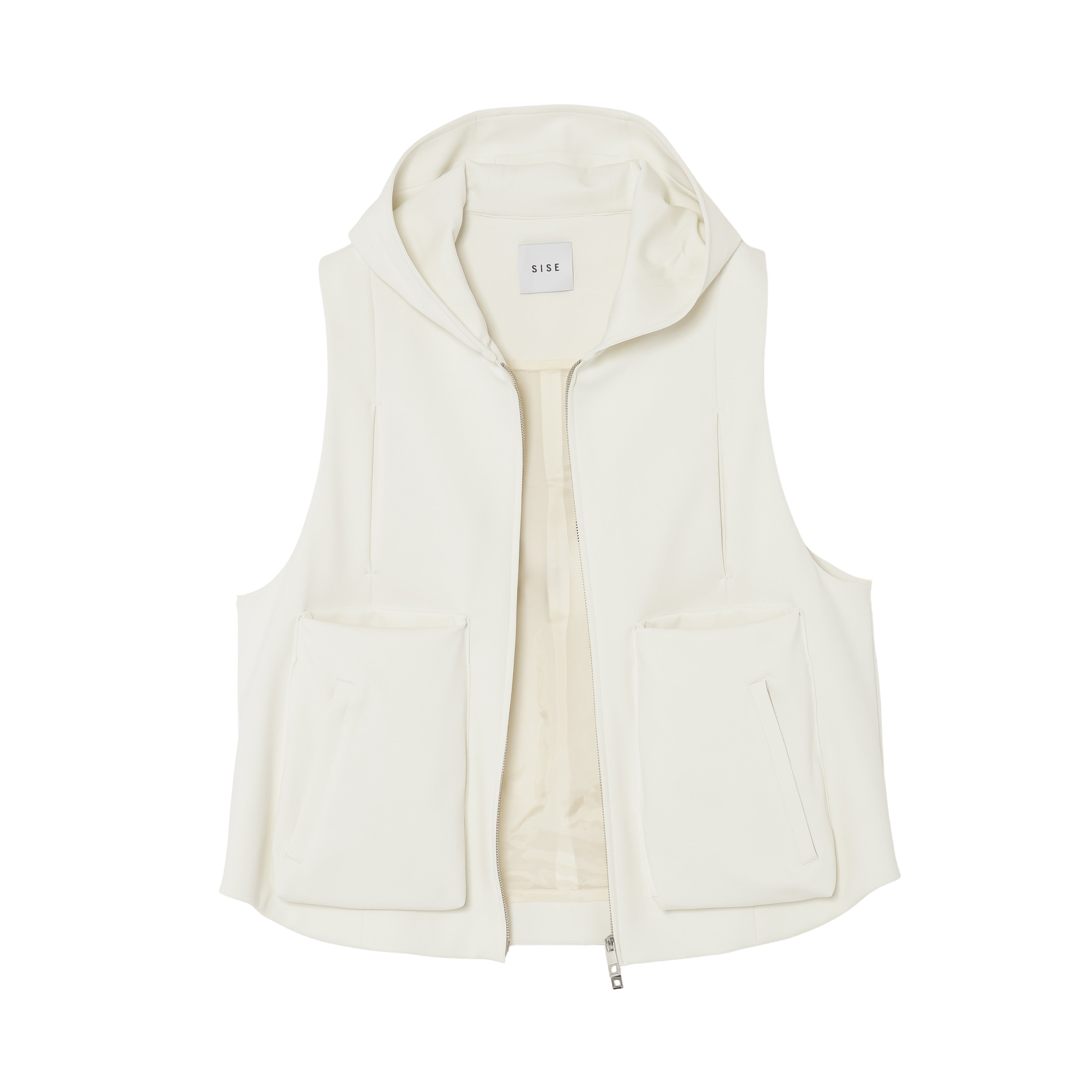 25SS HOODIE VEST (WHITE)