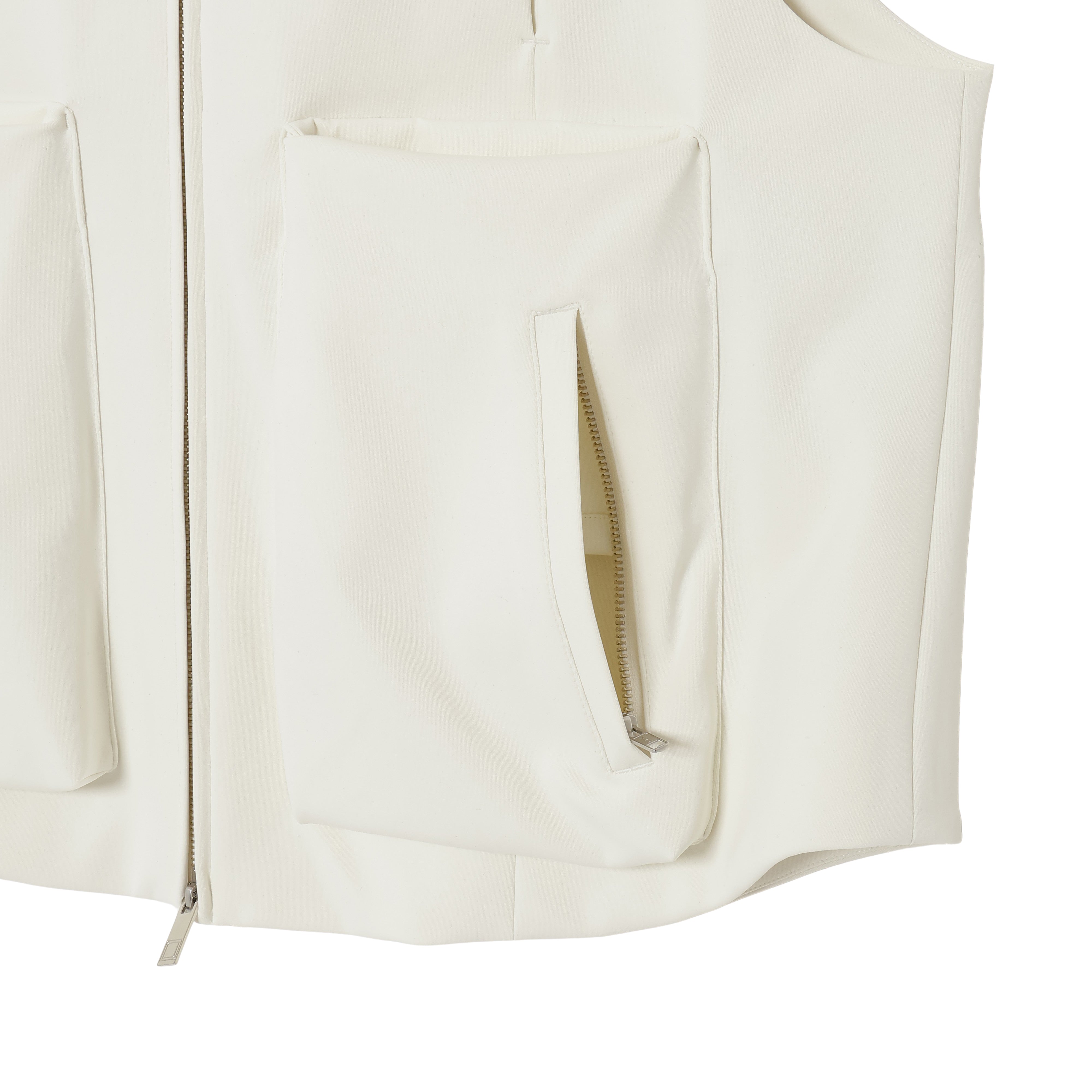 25SS HOODIE VEST (WHITE)