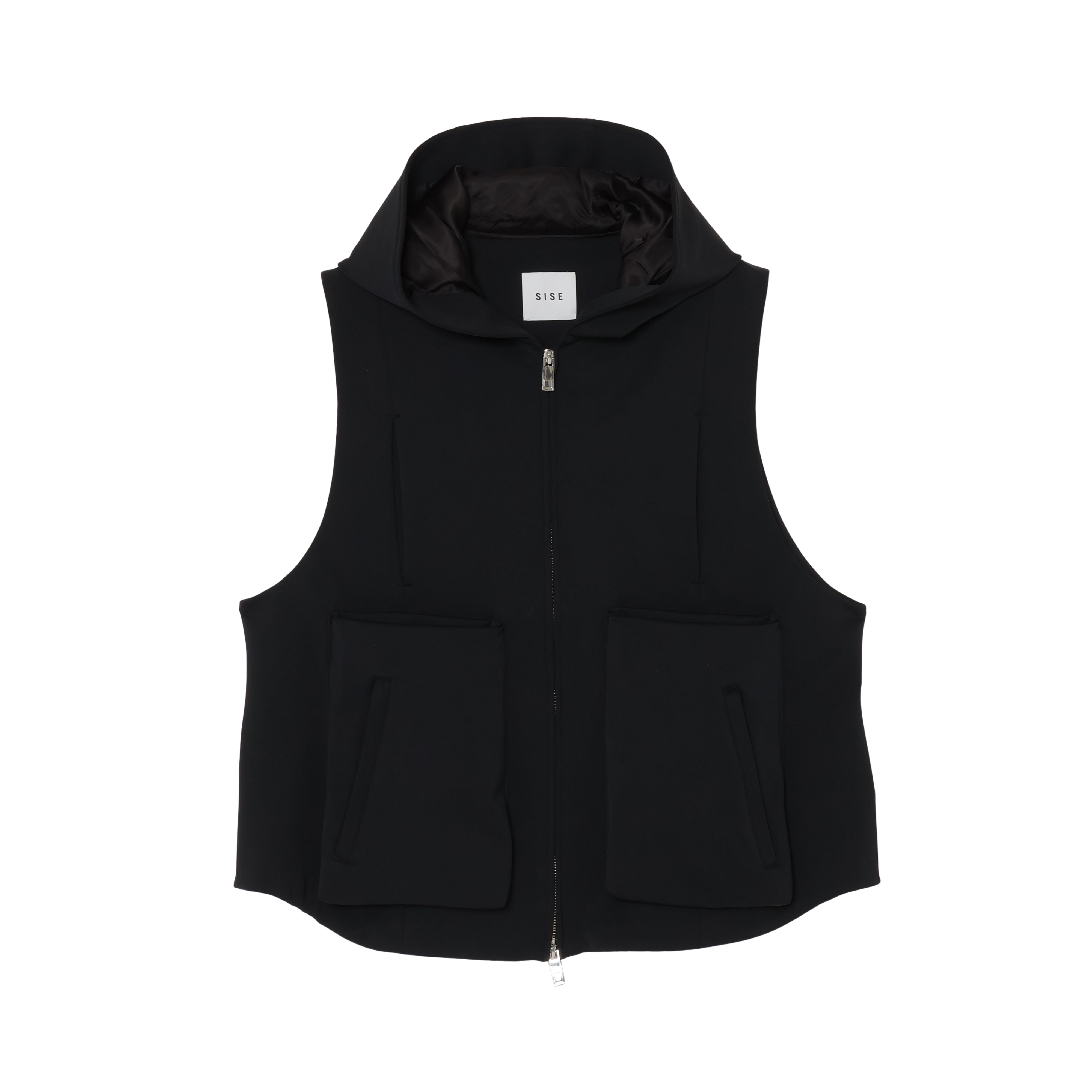 25SS HOODIE VEST (BLACK)