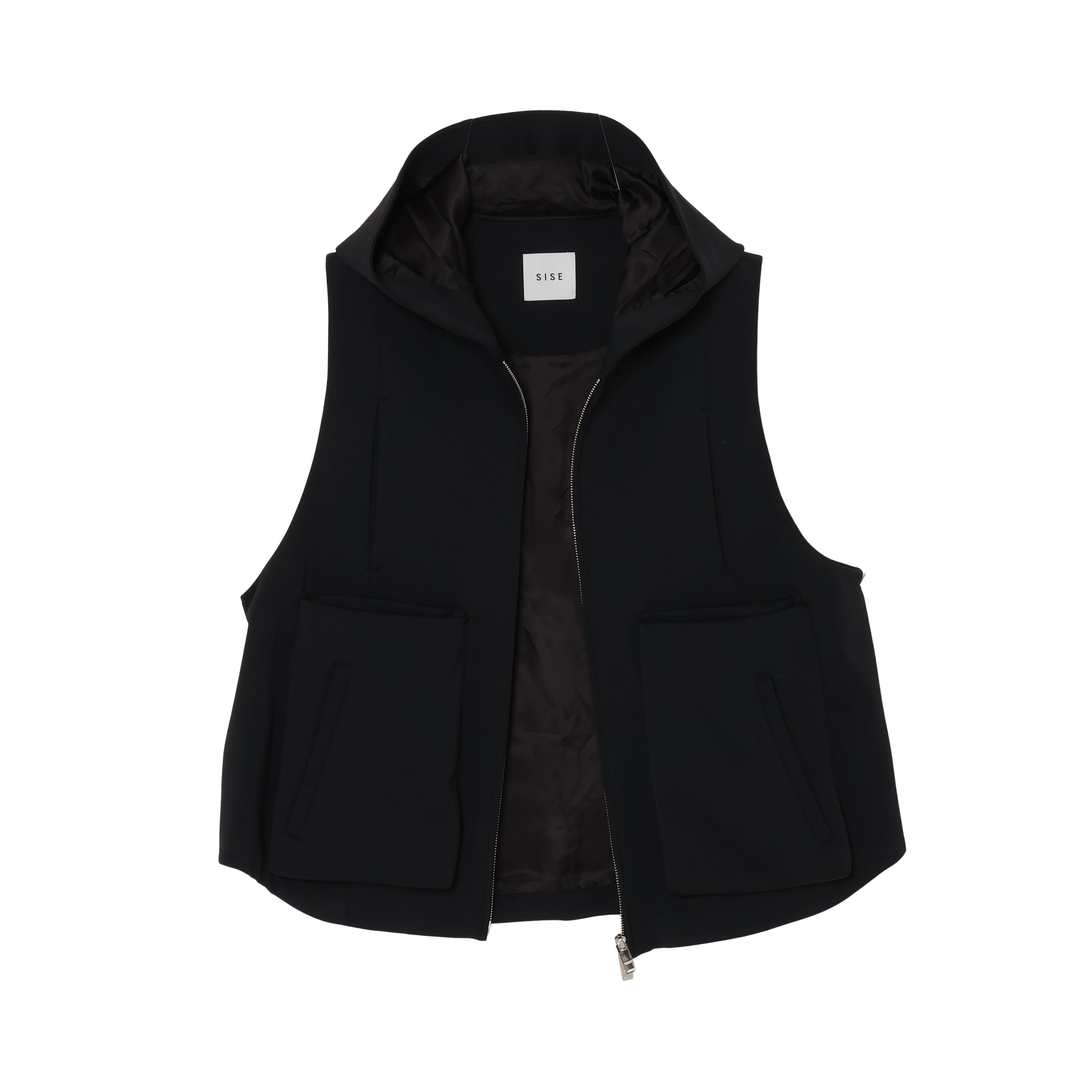 25SS HOODIE VEST (BLACK)