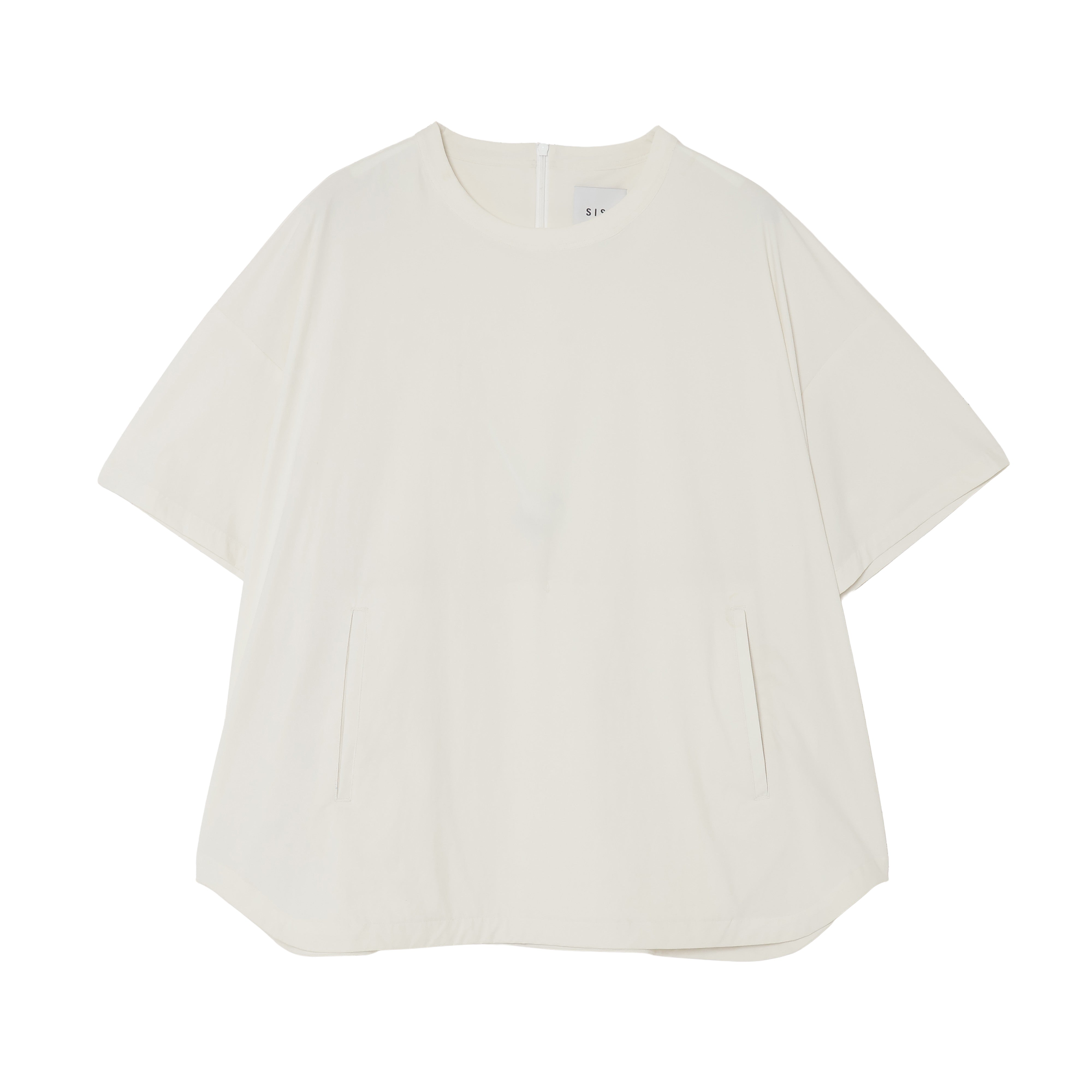 PULLOVER TOP (RECYCLING FAB.) WHITE