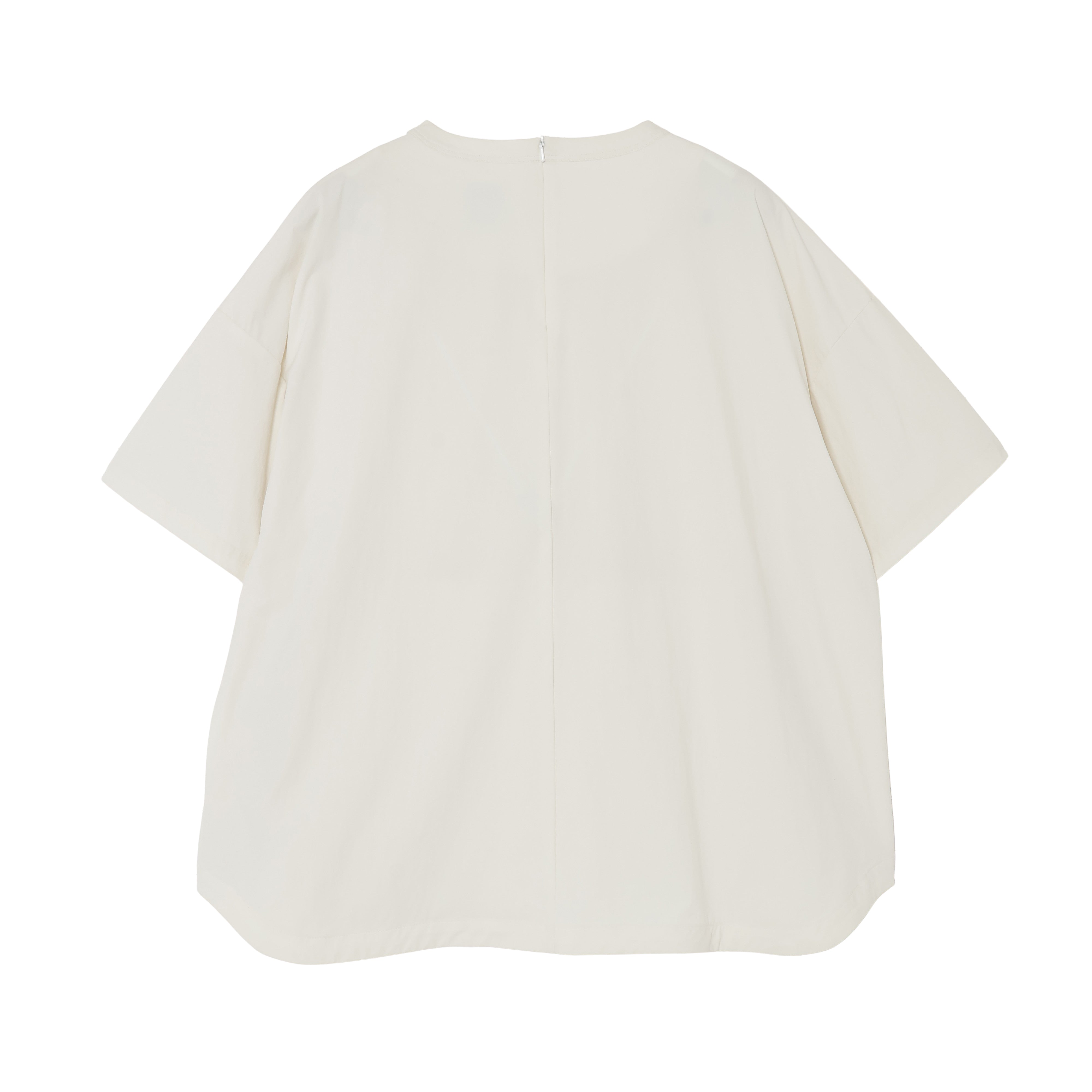 PULLOVER TOP (RECYCLING FAB.) WHITE