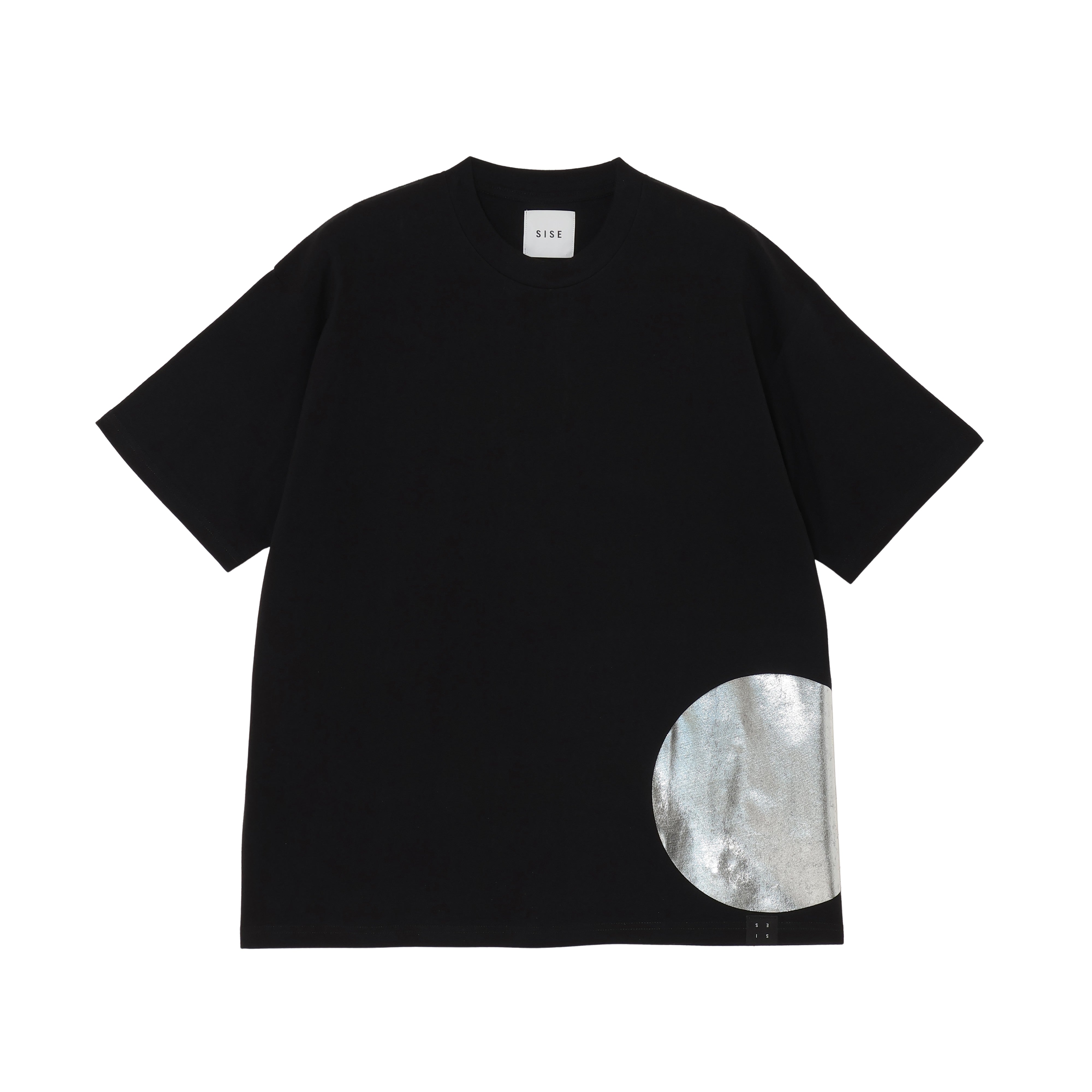 25SS SILVER CIRCLE T-SHIRTS (BLACK)