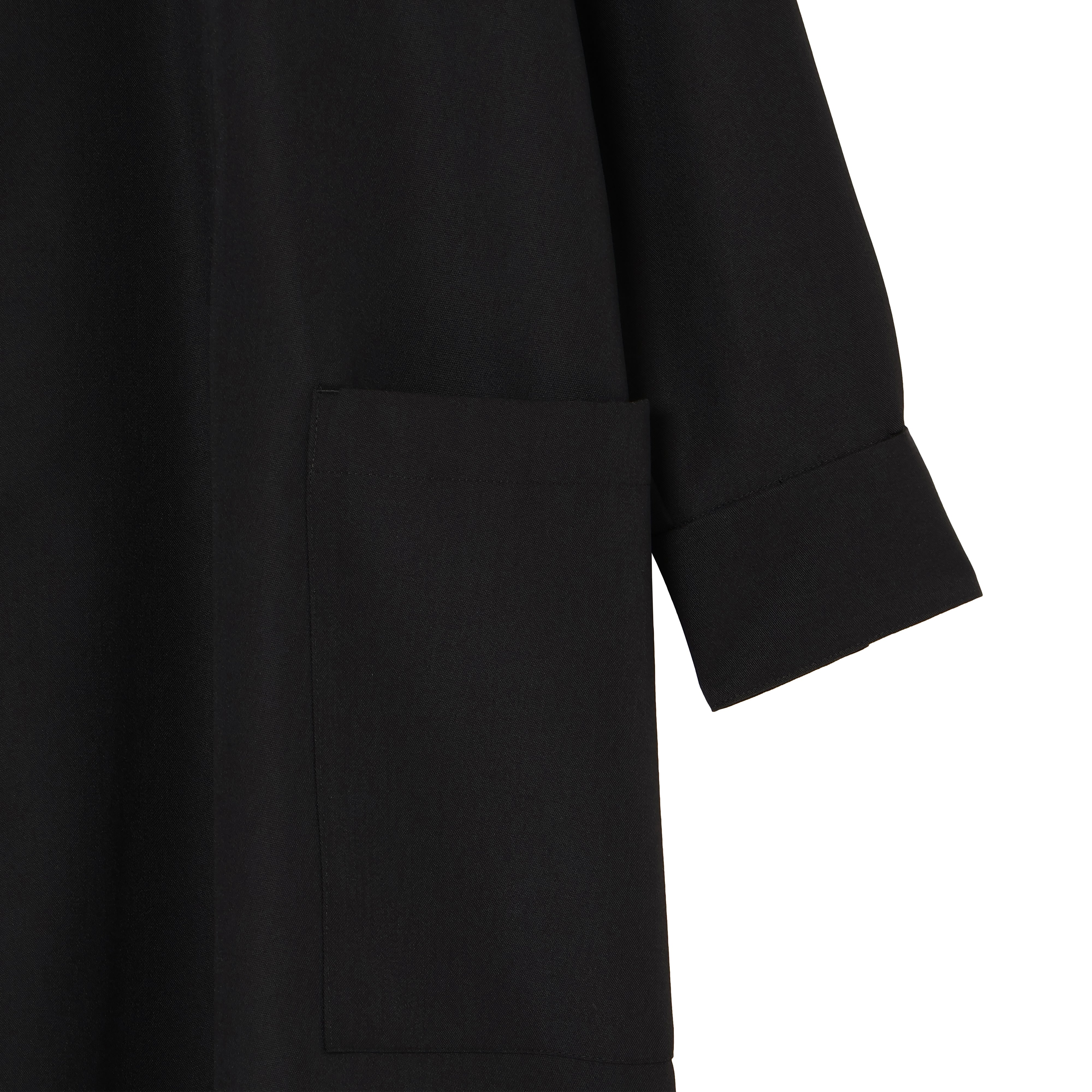 LONG SHIRTS (WOOL MIX) BLACK