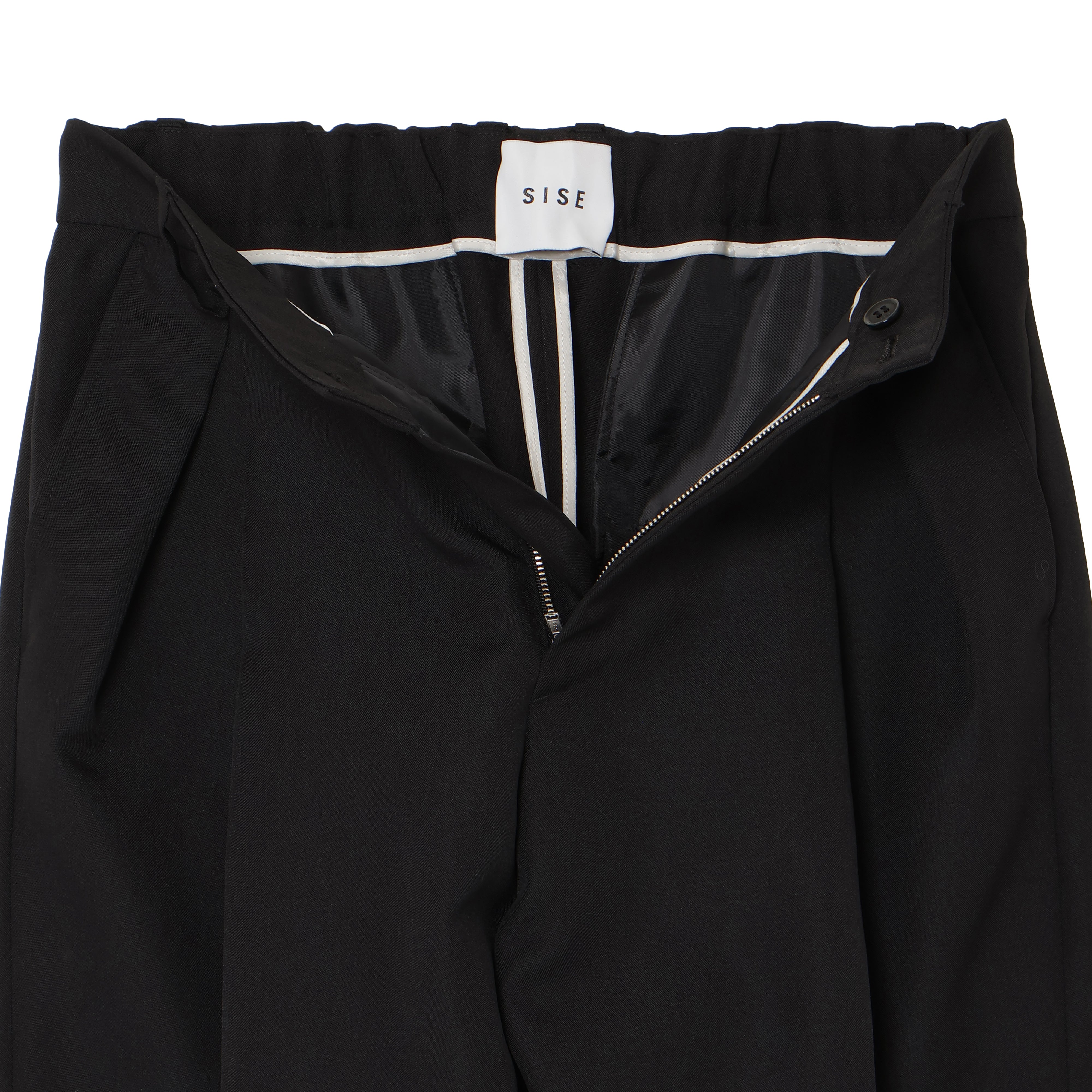 BASIC PANTS (WOOL MIX) BLACK