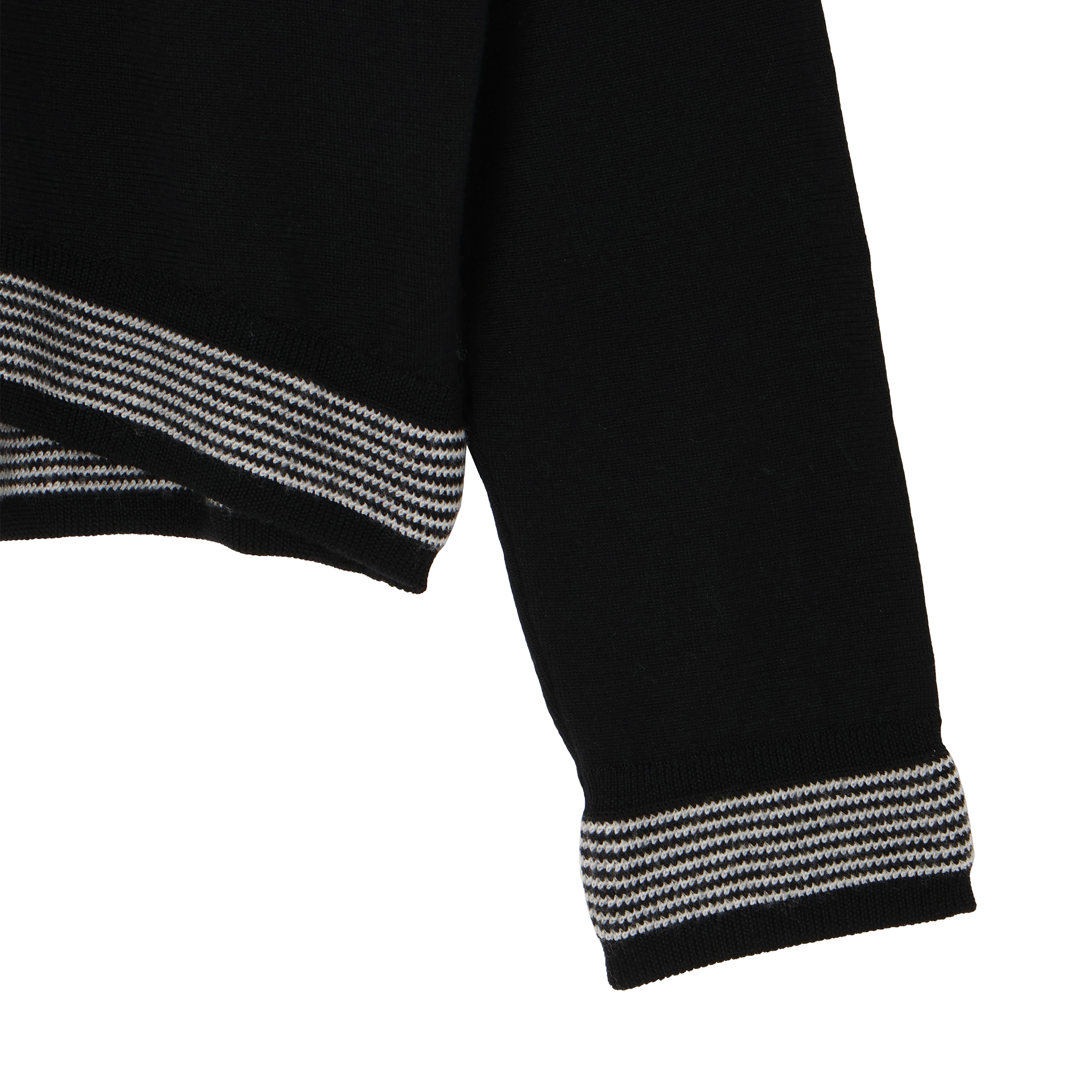 25AW BORDER KNIT (BLACK)