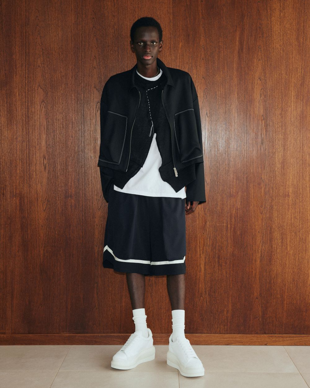 24SS KNIT VEST (BLACK)