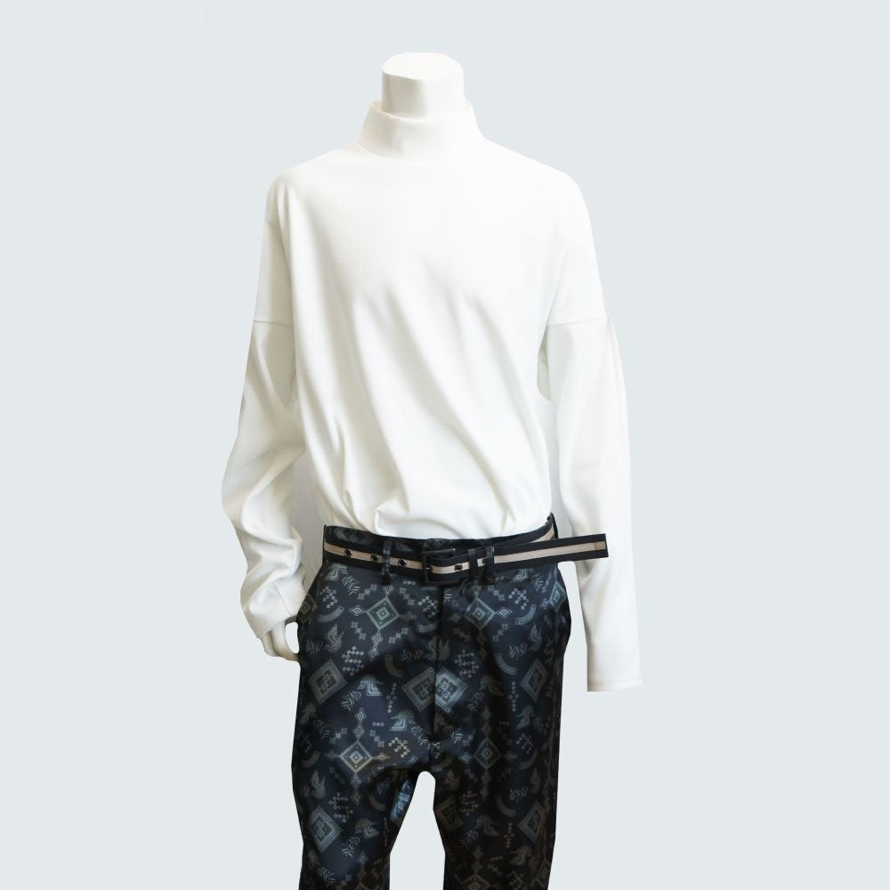 2023 AW BOTTLE NECK TOP (MINT GRAY)