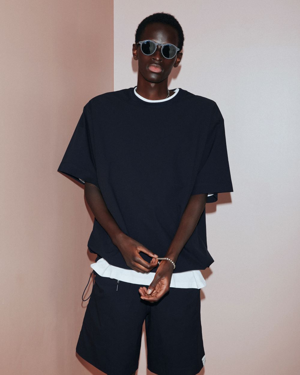 24SS STRECH RISTOP BIG T-SHIRTS(NAVY)