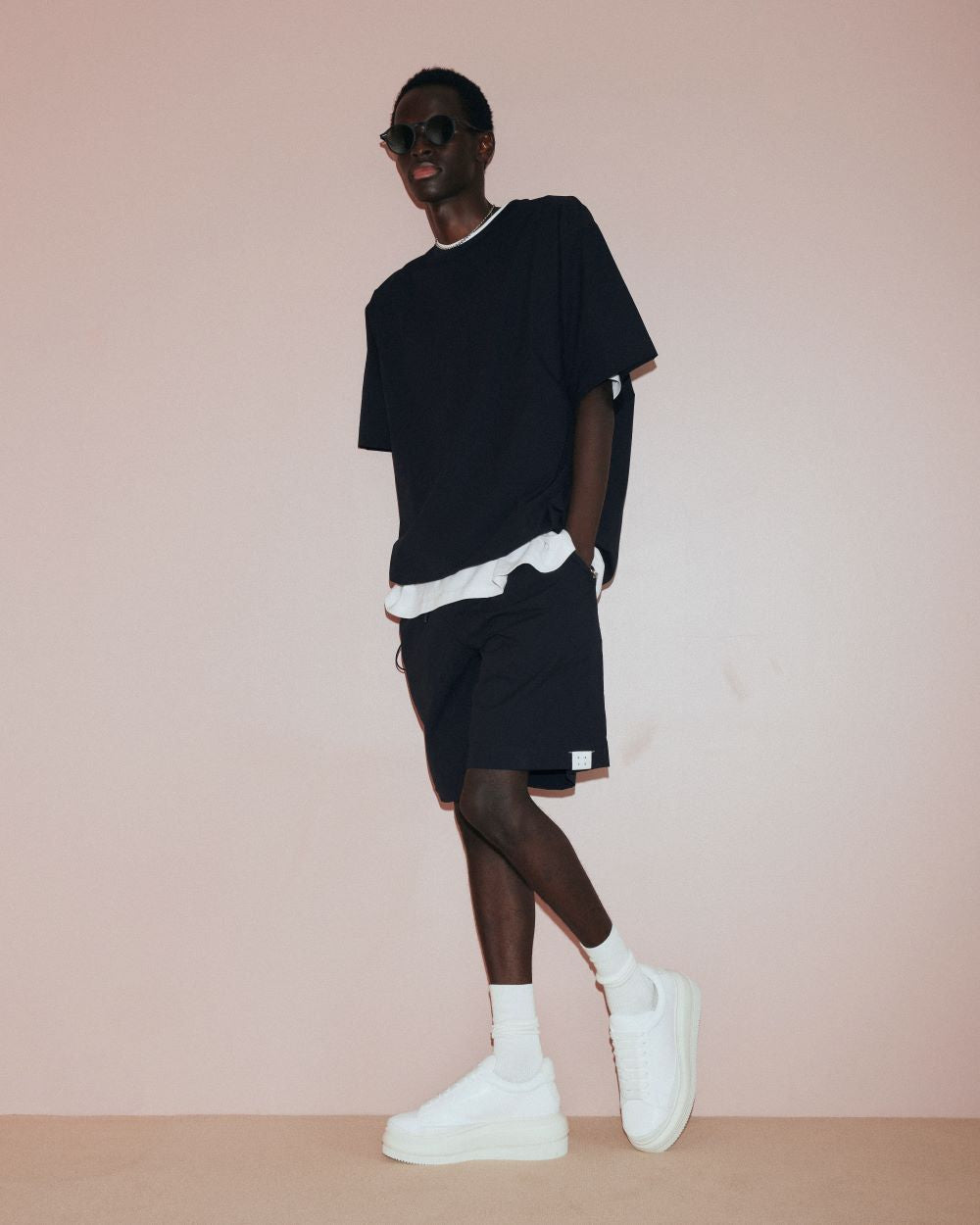 24SS STRECH RISTOP BIG T-SHIRTS(NAVY)