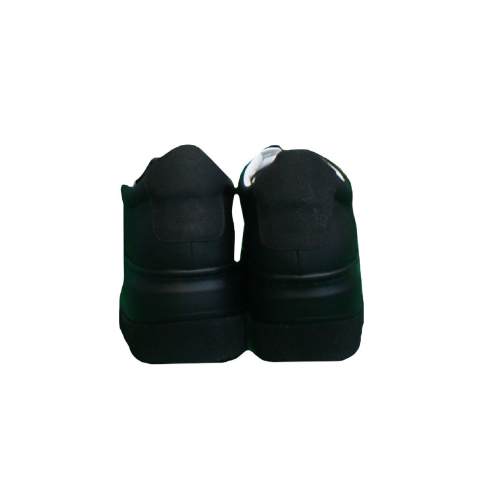 【GO WITH WHITE x SISE】 COLLABORATION WEDGE SOLE SNEAKER (BLACK)