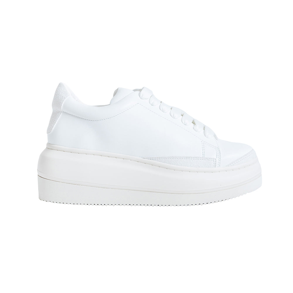 COLLABORATION WEDGE SOLE SNEAKER (GO WITH WHITE)