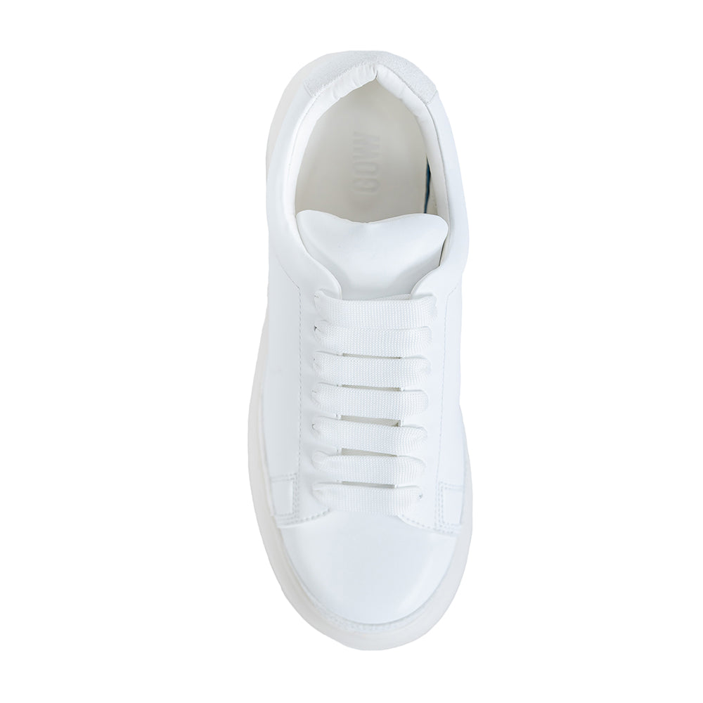 COLLABORATION WEDGE SOLE SNEAKER (GO WITH WHITE)