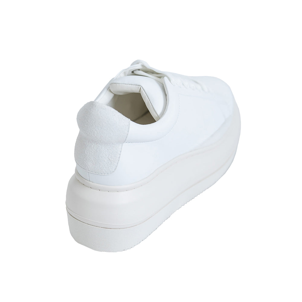 【GO WITH WHITE x SISE】 COLLABORATION WEDGE SOLE SNEAKER (BLACK)