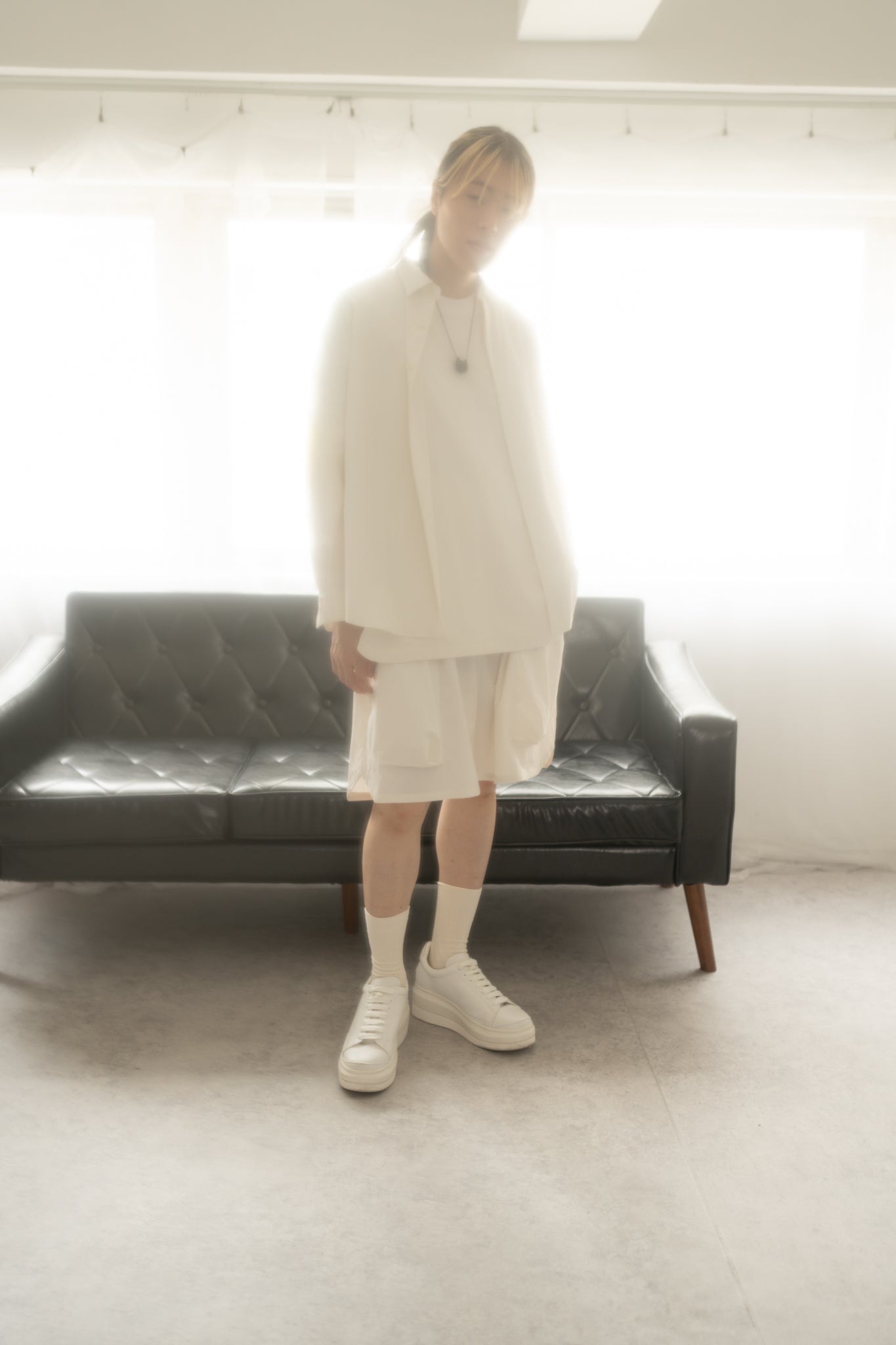 BALLOON SHIRTS (RECYCLING FAB.) WHITE