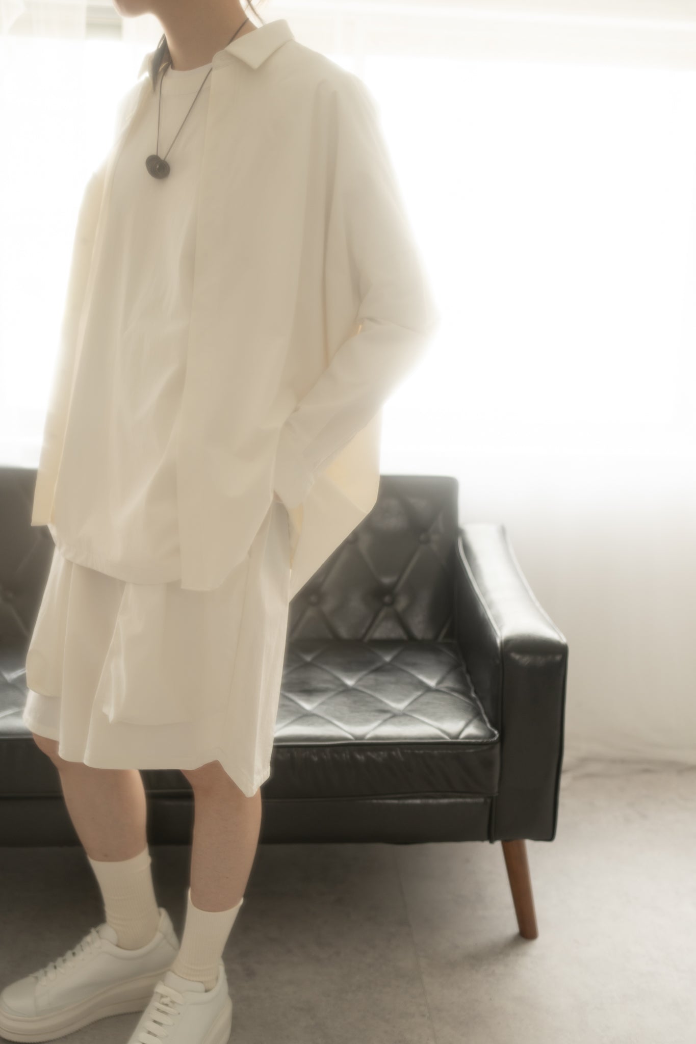 BALLOON SHIRTS (RECYCLING FAB.) WHITE