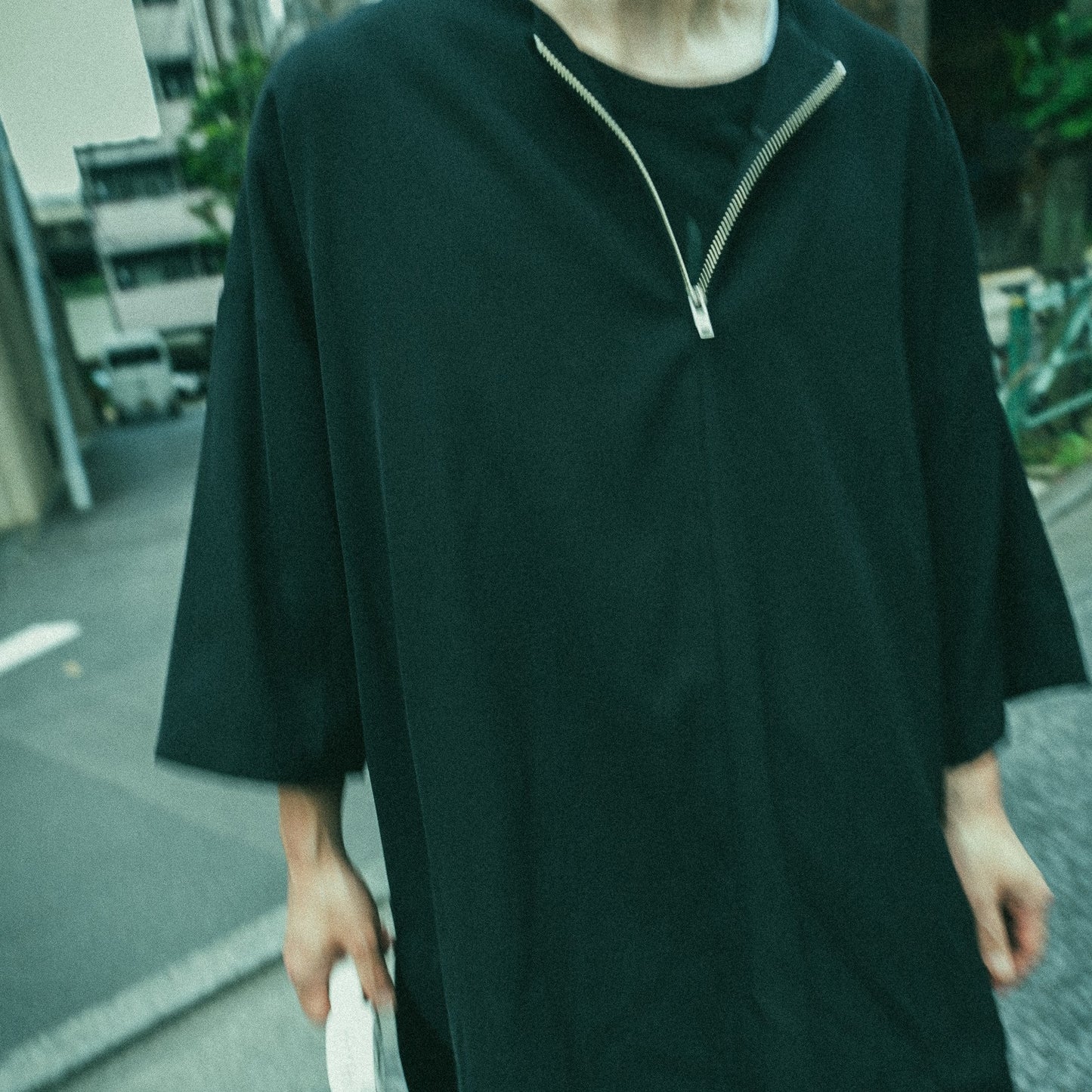 2023 AW PULLOVER ZIP SHIRTS (black)