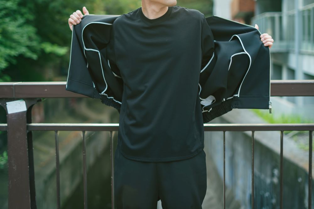 24SS HARDWOOL_BALLOON BLOUSON (black)