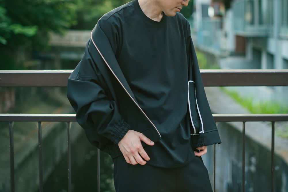 24SS HARDWOOL_BALLOON BLOUSON (black)