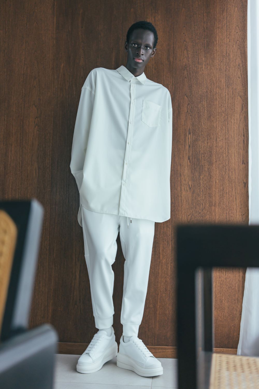 PONCH SWEAT PANTS (WHITE)