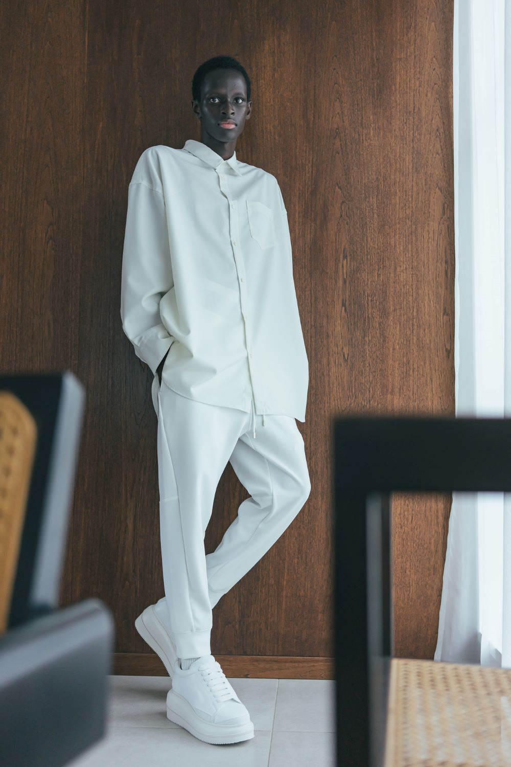 PONCH SWEAT PANTS (WHITE)