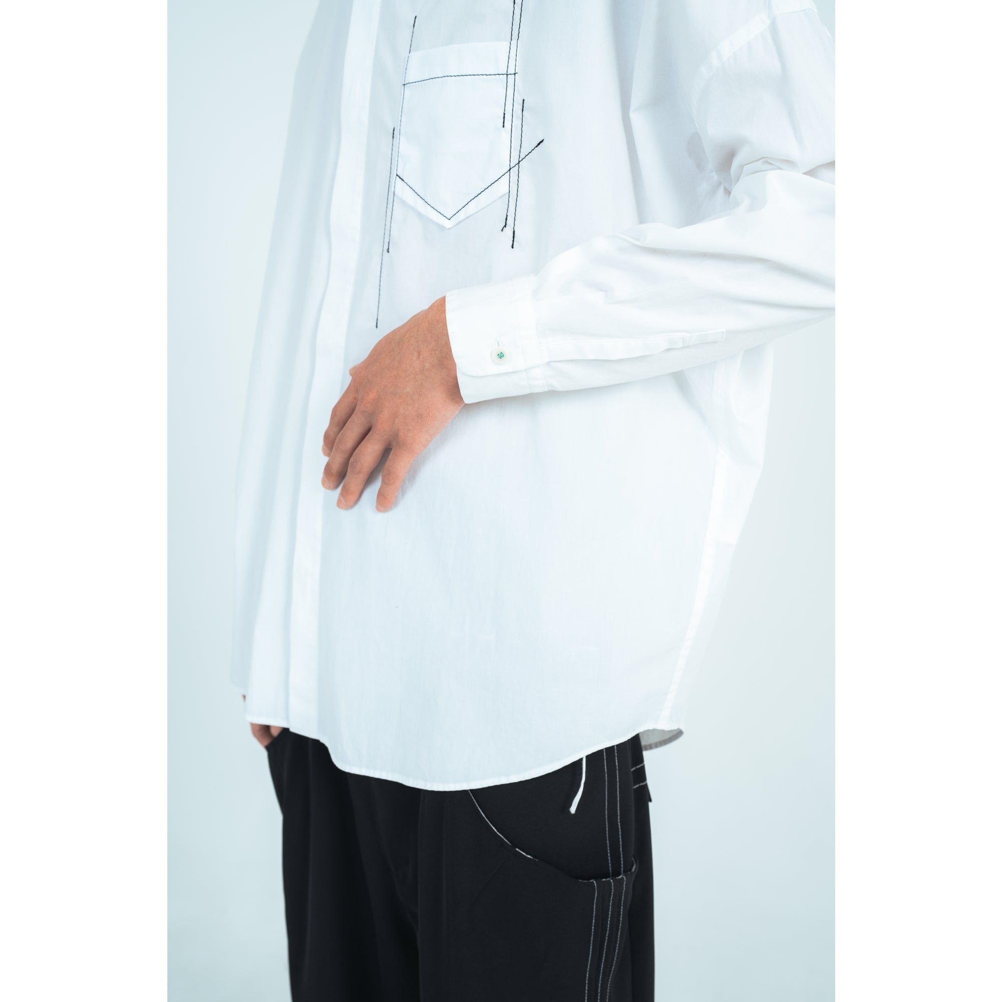 25AW STITCHING SHIRTS (WHITE)