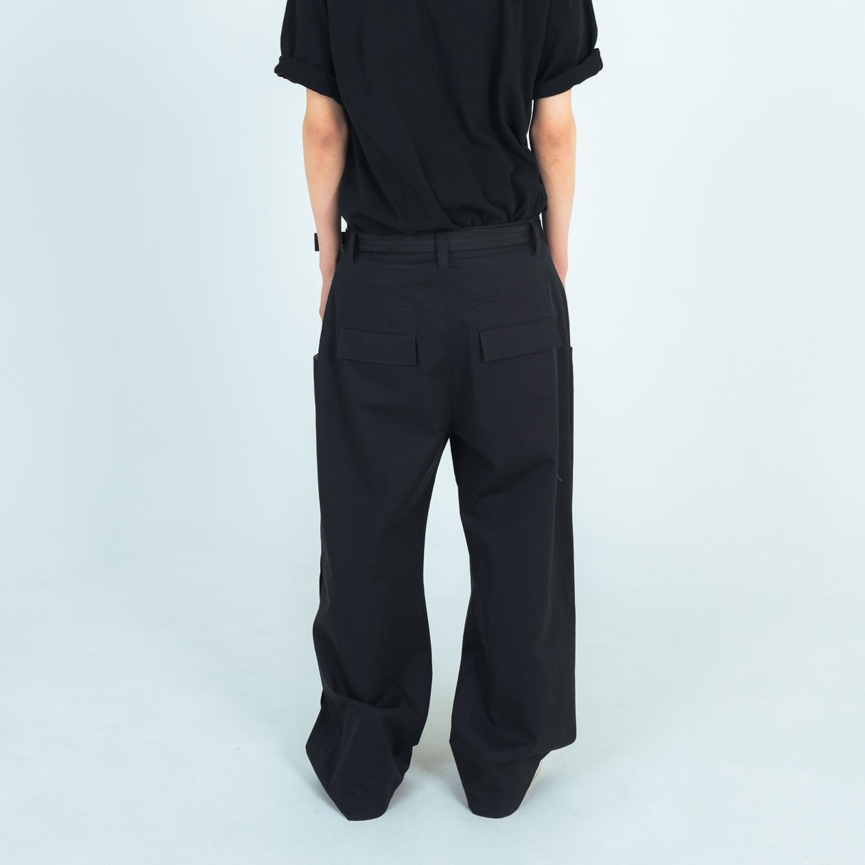 25AW WIDE COTTON PANTS (BLACK)