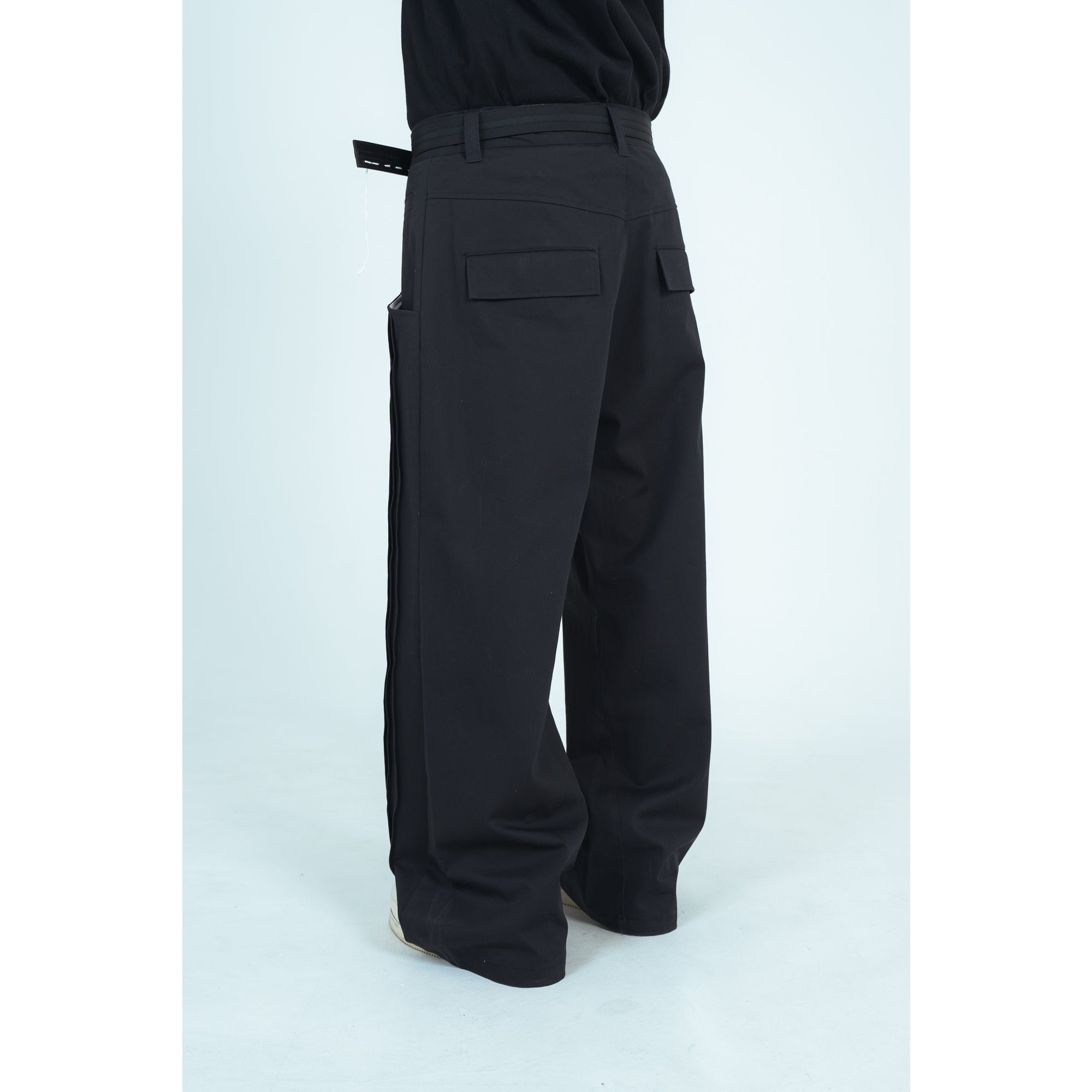 25AW WIDE COTTON PANTS (BLACK)