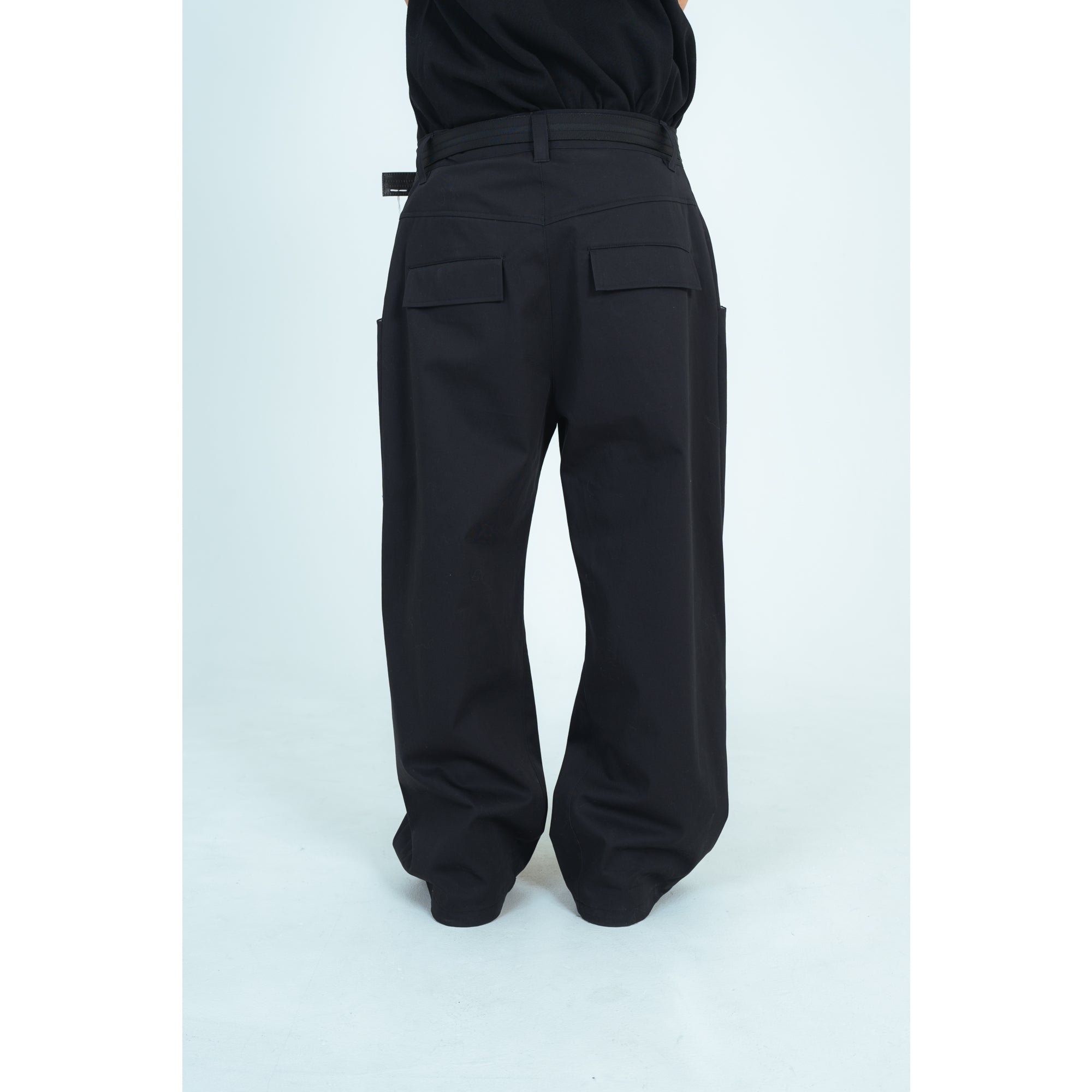 25AW WIDE COTTON PANTS (BLACK)