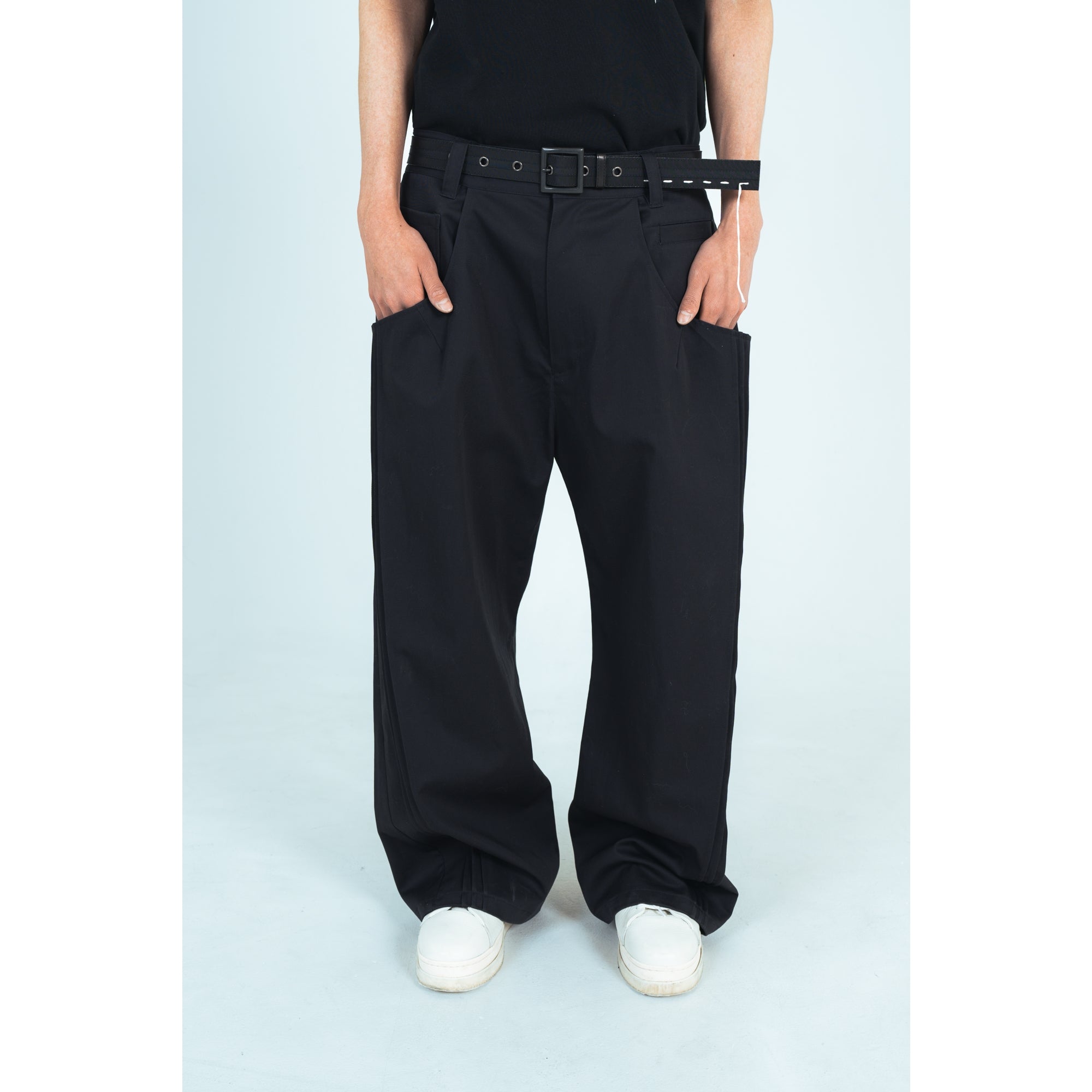 25AW WIDE COTTON PANTS (BLACK)