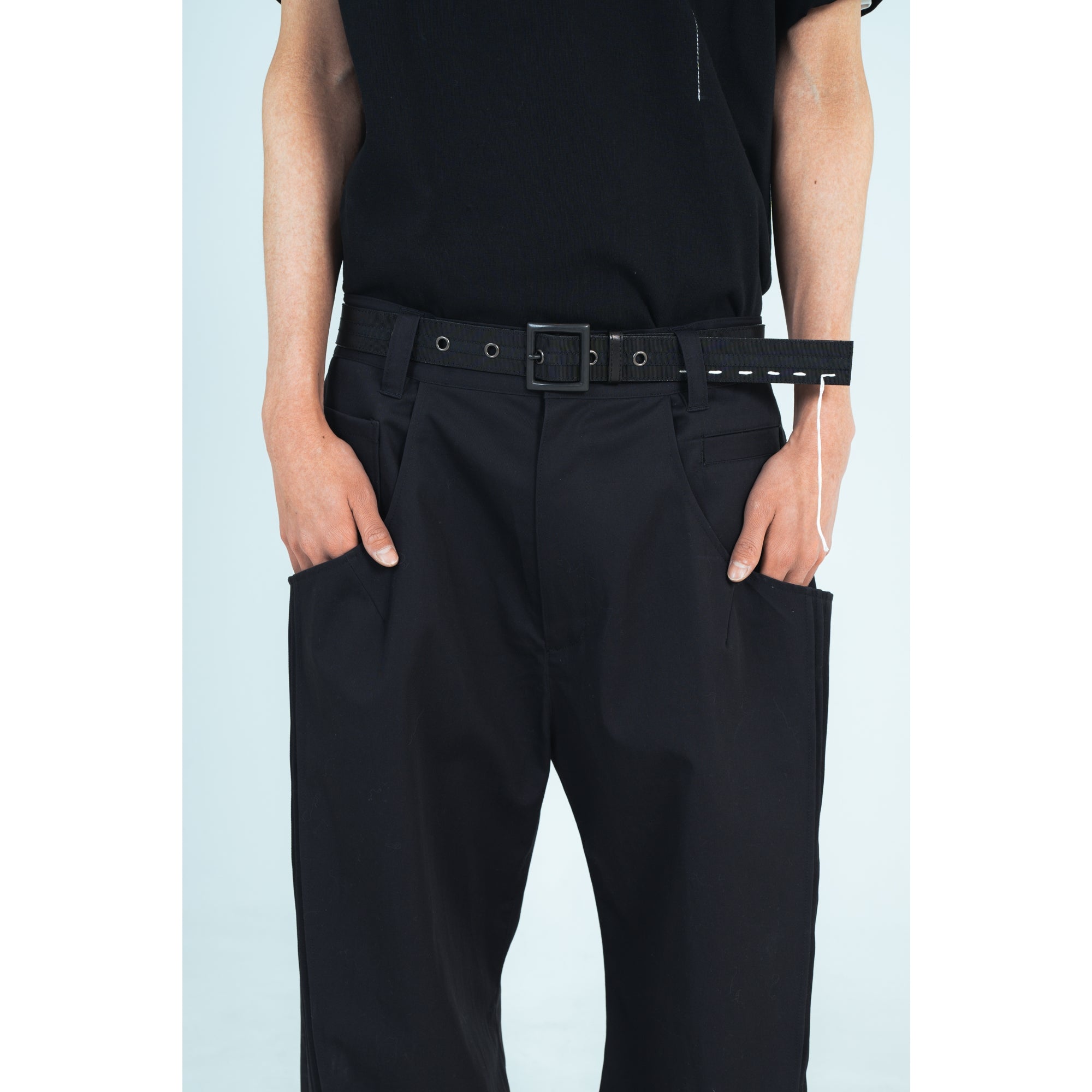 25AW WIDE COTTON PANTS (BLACK)