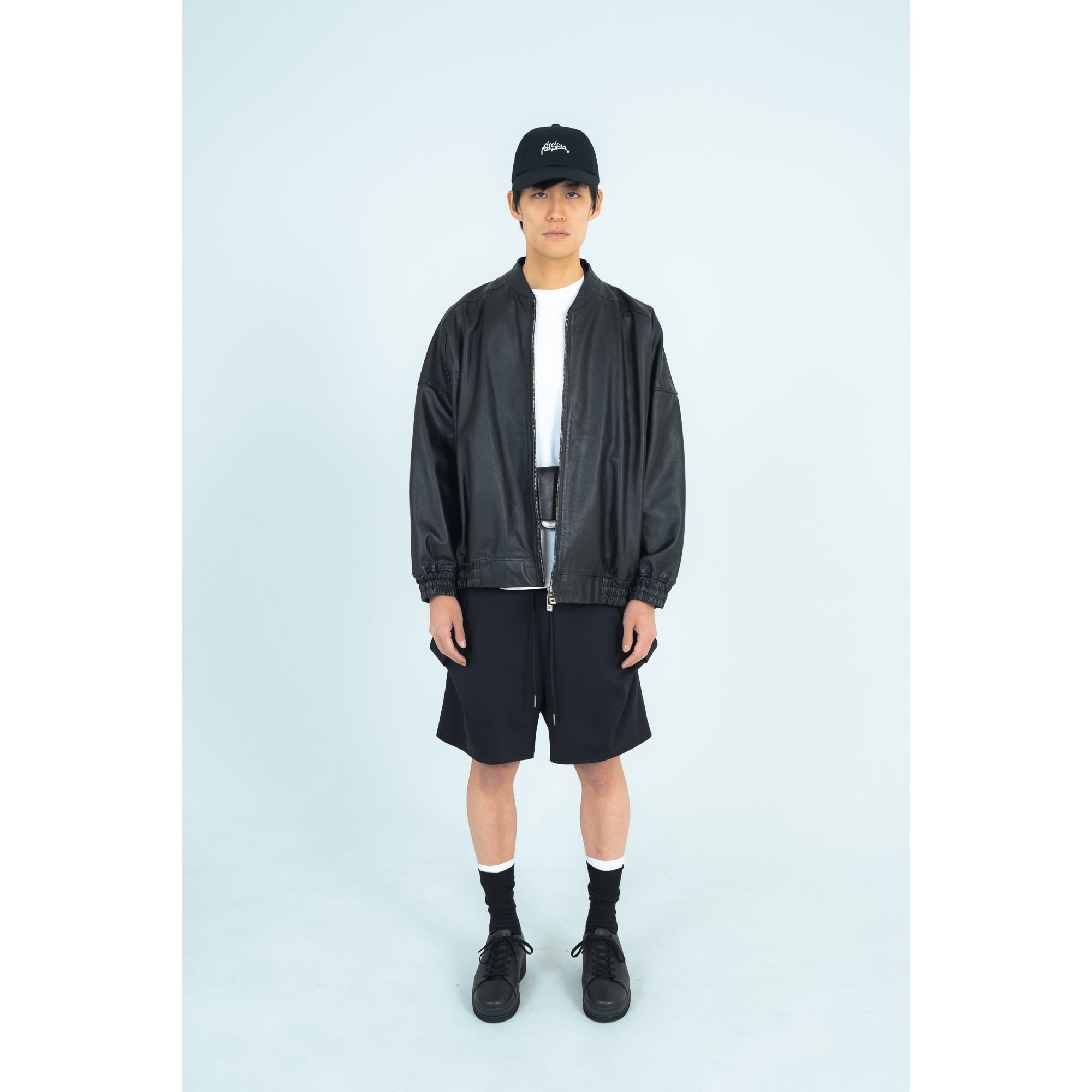 25AW LEATHER BALLOON BLOUSON (BLACK)