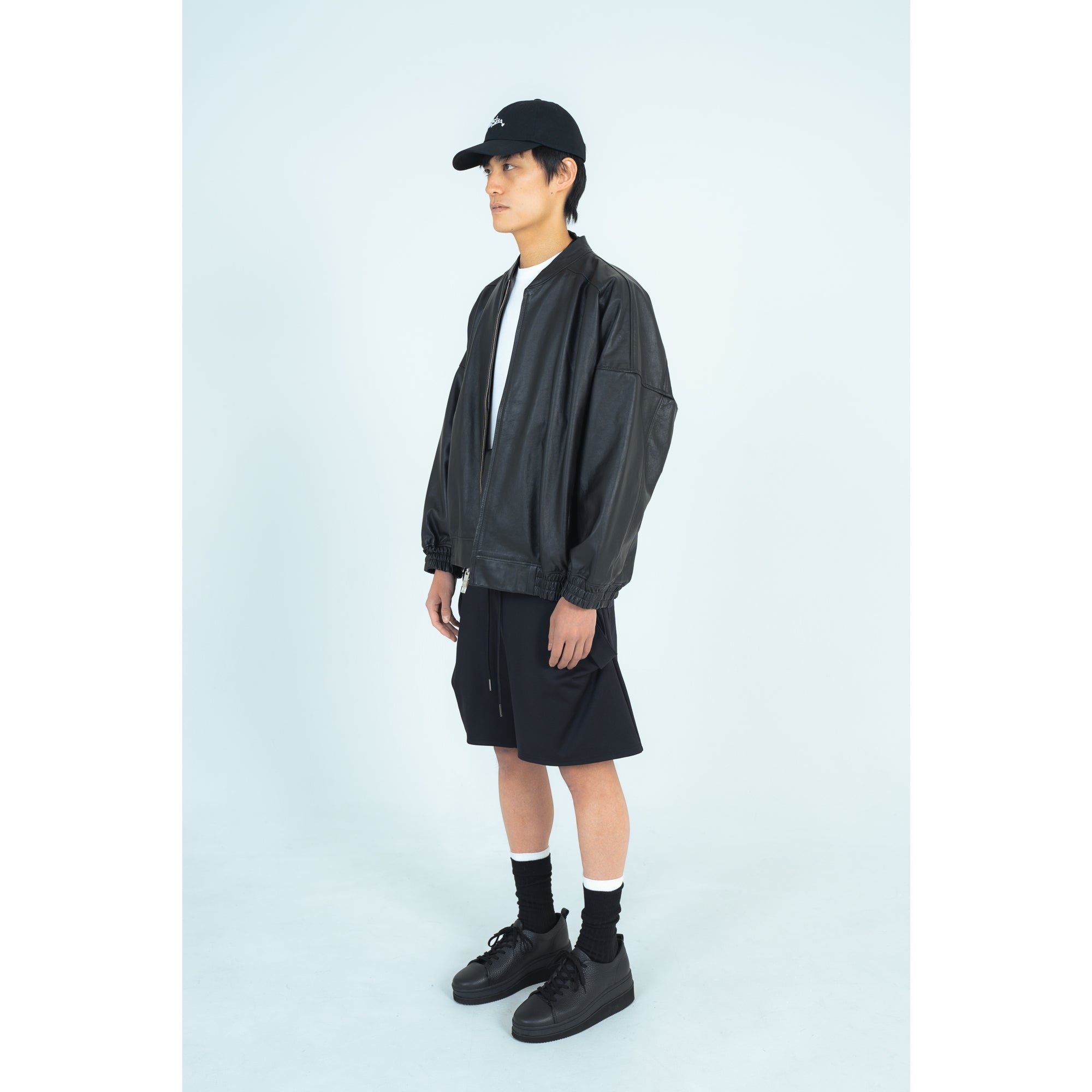 25AW LEATHER BALLOON BLOUSON (BLACK)