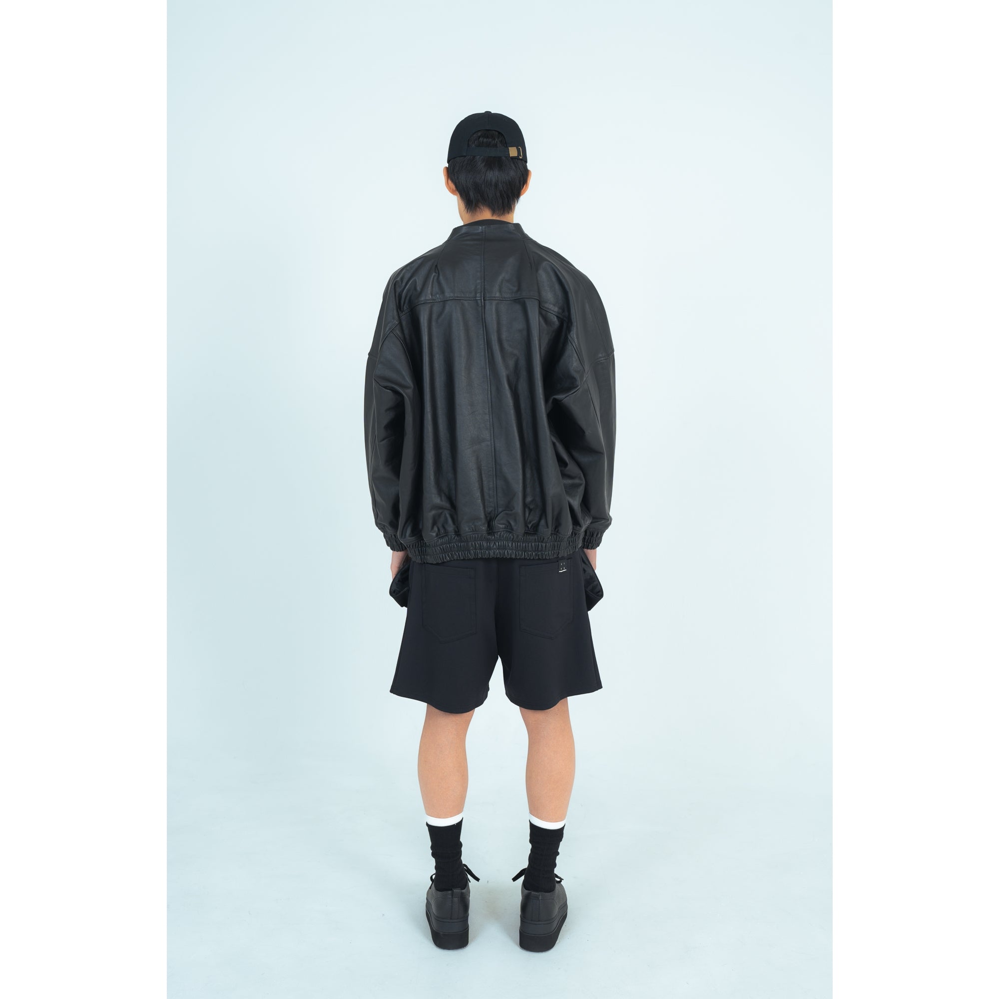 25AW LEATHER BALLOON BLOUSON (BLACK)