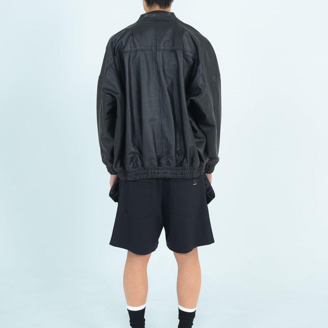 25AW LEATHER BALLOON BLOUSON (BLACK)