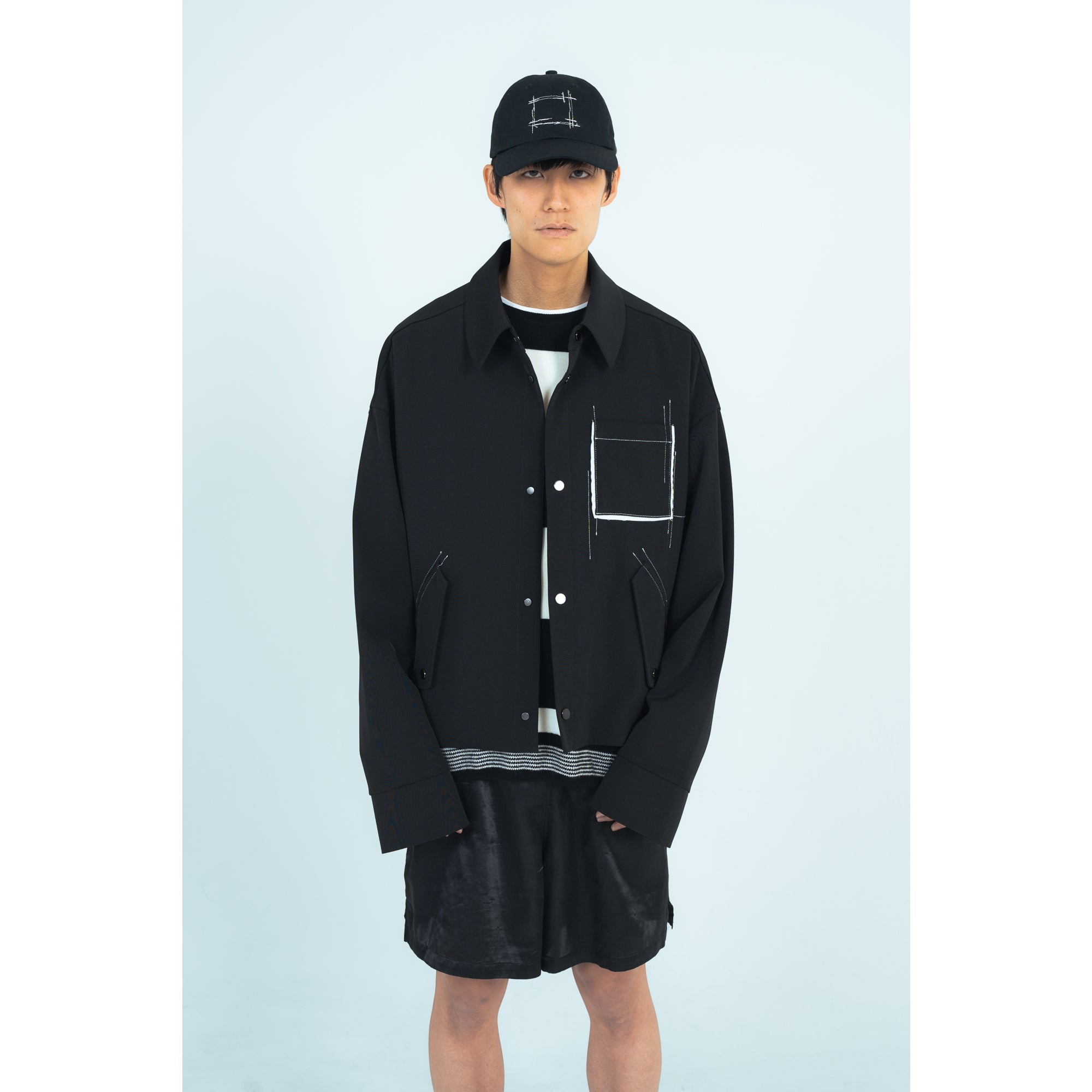 25AW STITCHING BLOUSON (BLACK)