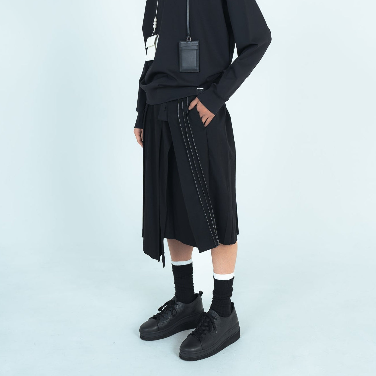 25AW WRAP SKIRT (BLACK)