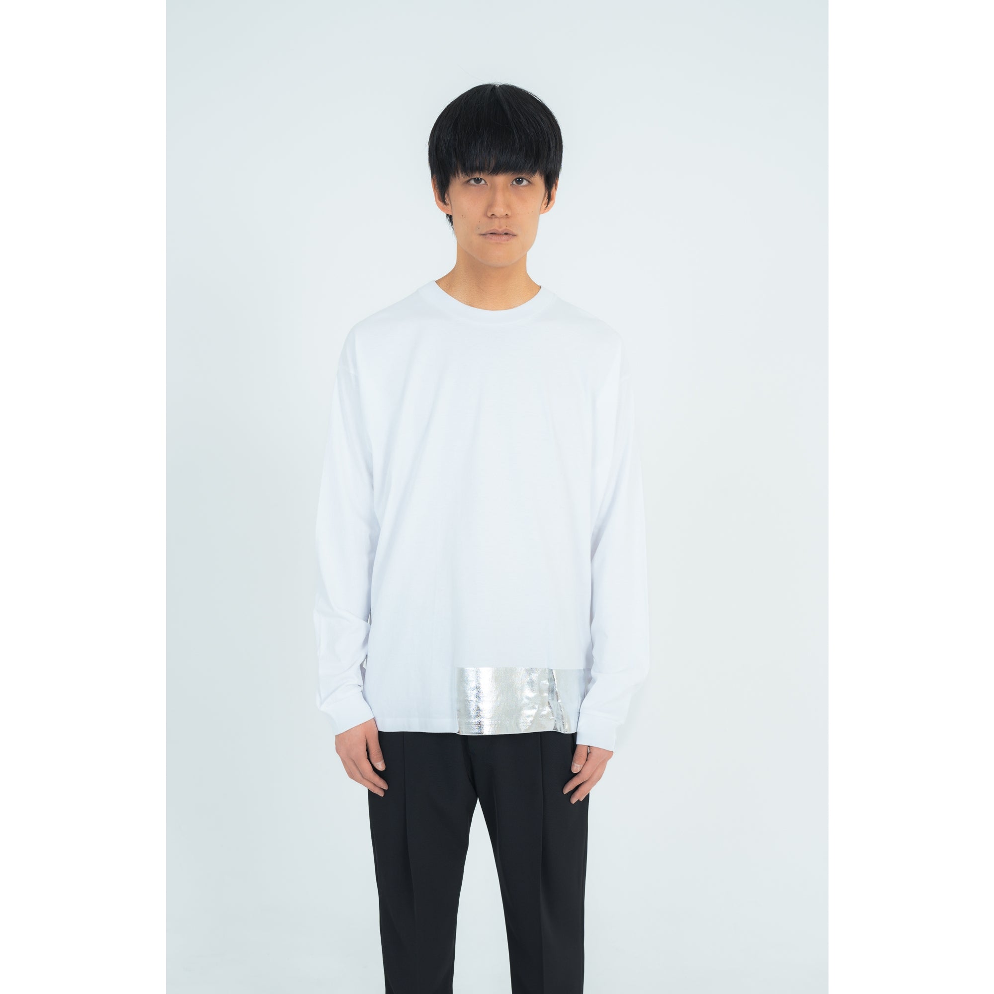 SILVER LONG T-SHIRTS (WHITE)