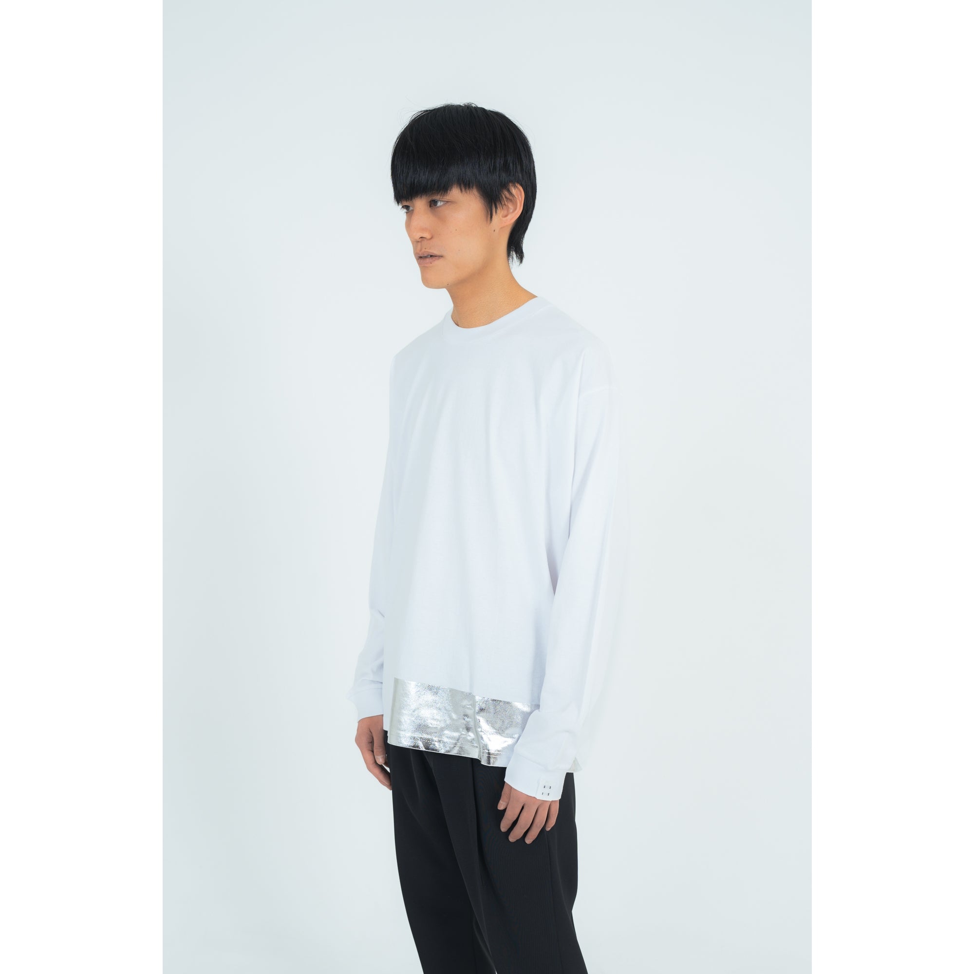 SILVER LONG T-SHIRTS (WHITE)